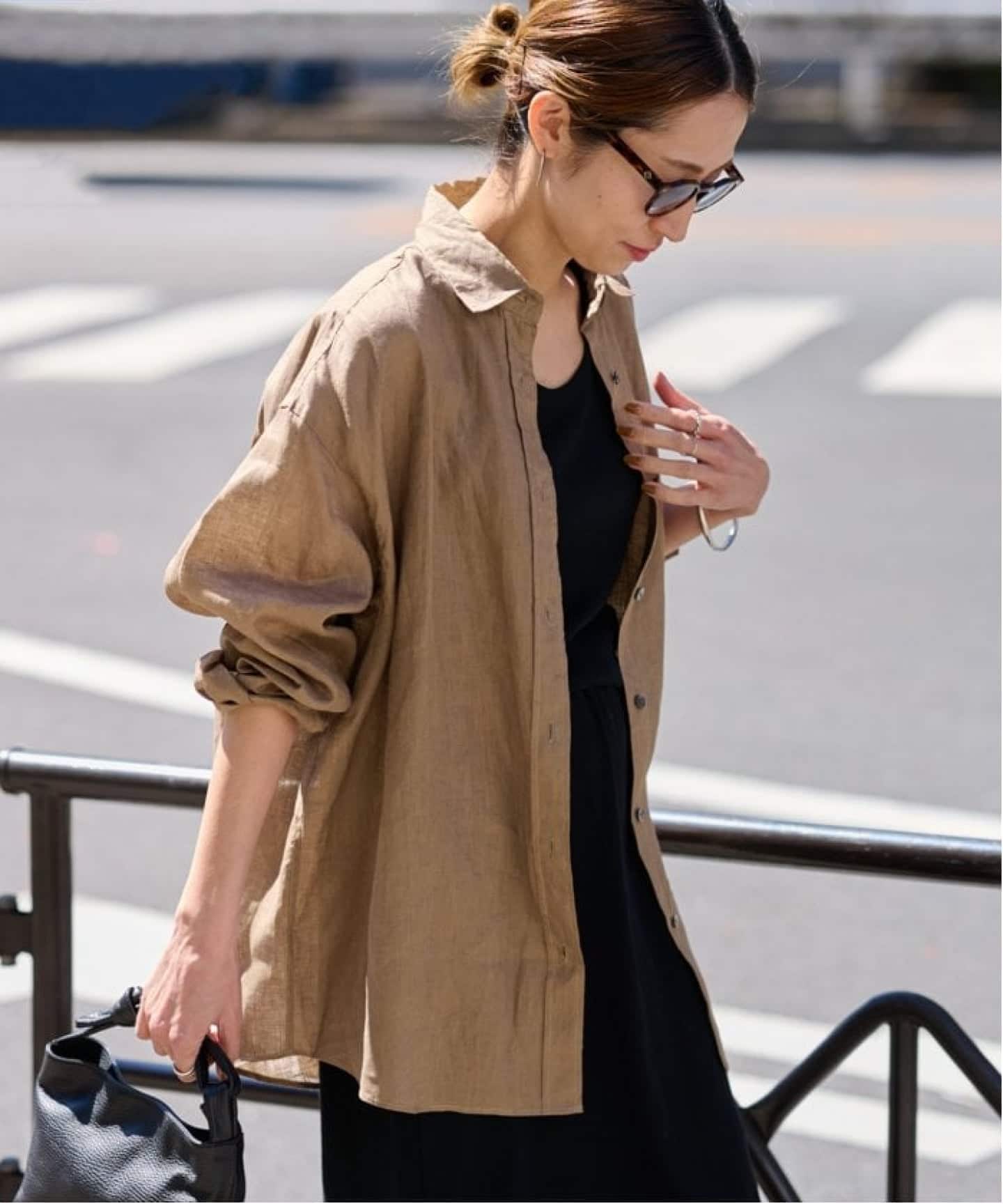 ≪新色 / 追加≫ライトフレンチリネンレギュラーシャツ（シャツ