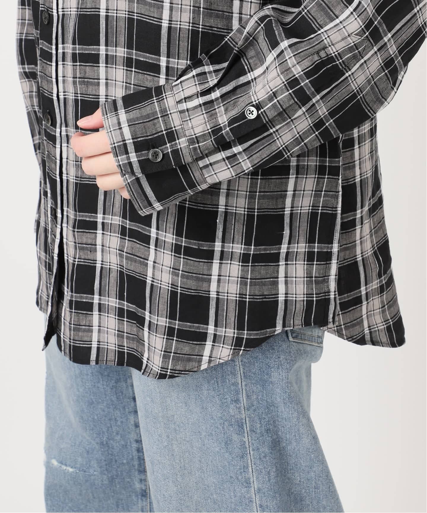 ≪一部カラーWEB限定 / 追加予約≫ライトフレンチリネンストライプ