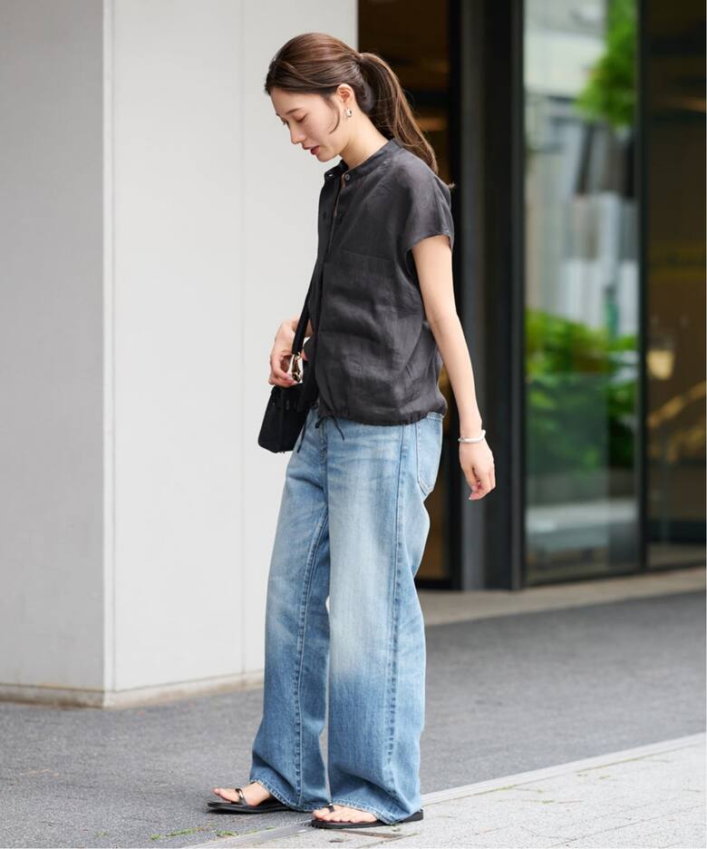 ≪一部カラーWEB限定 / 追加≫キャップスリーブドロストシャツ（シャツ 