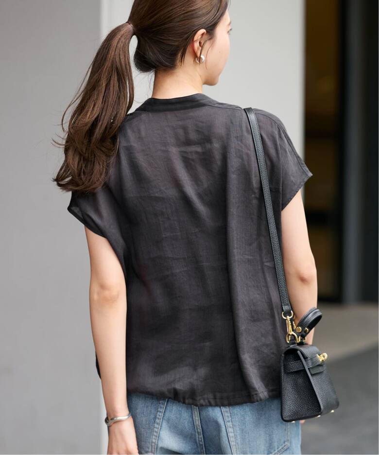 ≪一部カラーWEB限定 / 追加≫キャップスリーブドロストシャツ（シャツ 