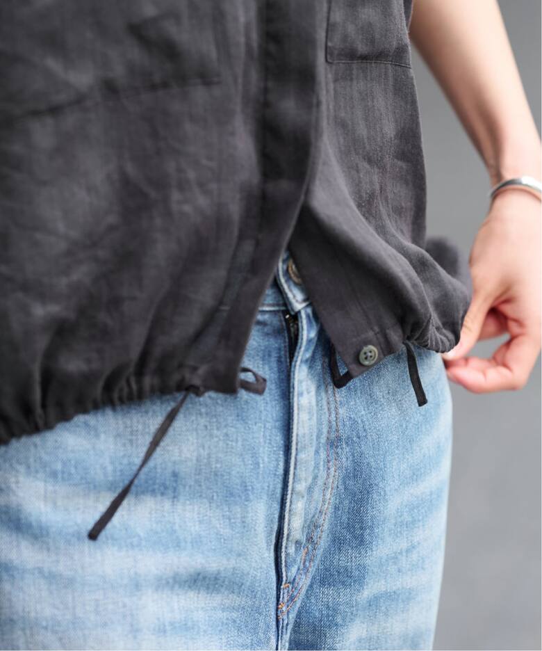 ≪一部カラーWEB限定 / 追加≫キャップスリーブドロストシャツ（シャツ 