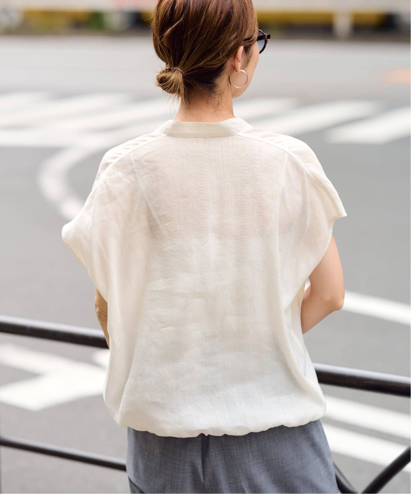 ≪一部カラーWEB限定 / 追加≫キャップスリーブドロストシャツ 2