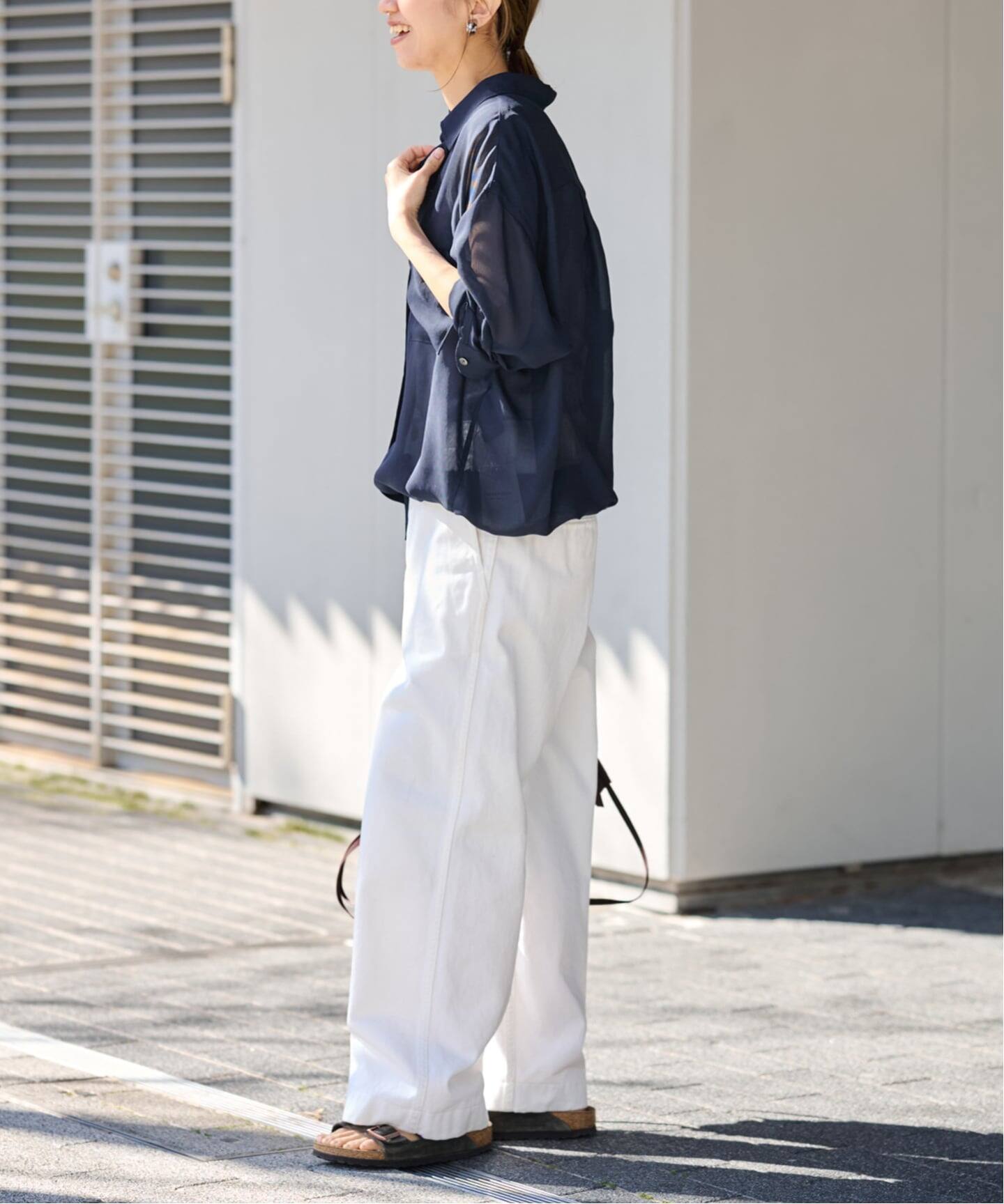 ≪手洗い可≫シアービエラドロストレギュラーシャツ（シャツ／ブラウス