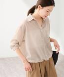 ≪手洗い可≫シアービエラドロストレギュラーシャツ