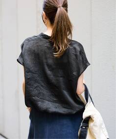 ≪WEB限定＋一部店舗≫フィブリルラミーキャップスリーブドロスト 