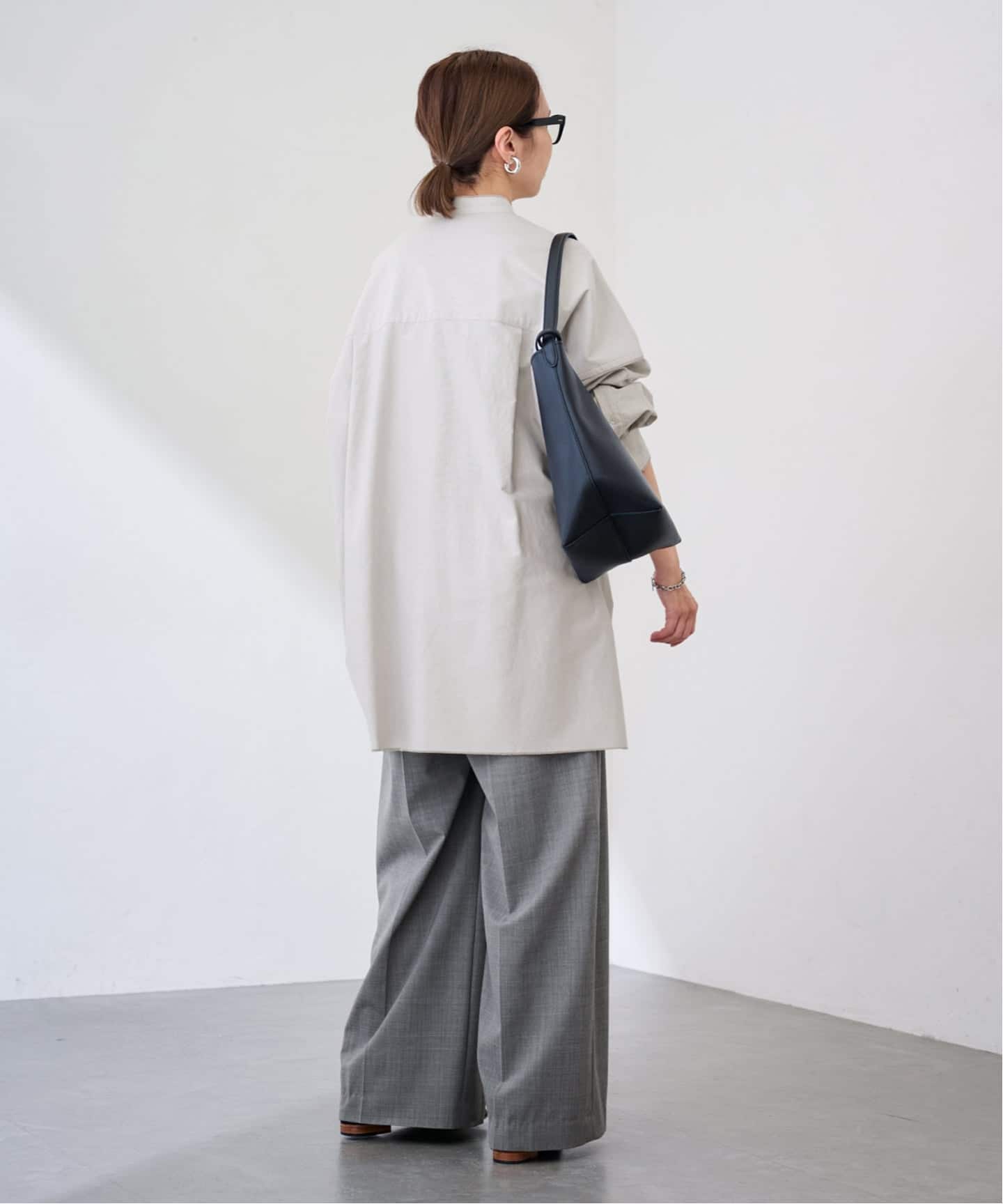 バンドカラーロングシャツ（シャツ／ブラウス）｜FRAMeWORK（フレーム