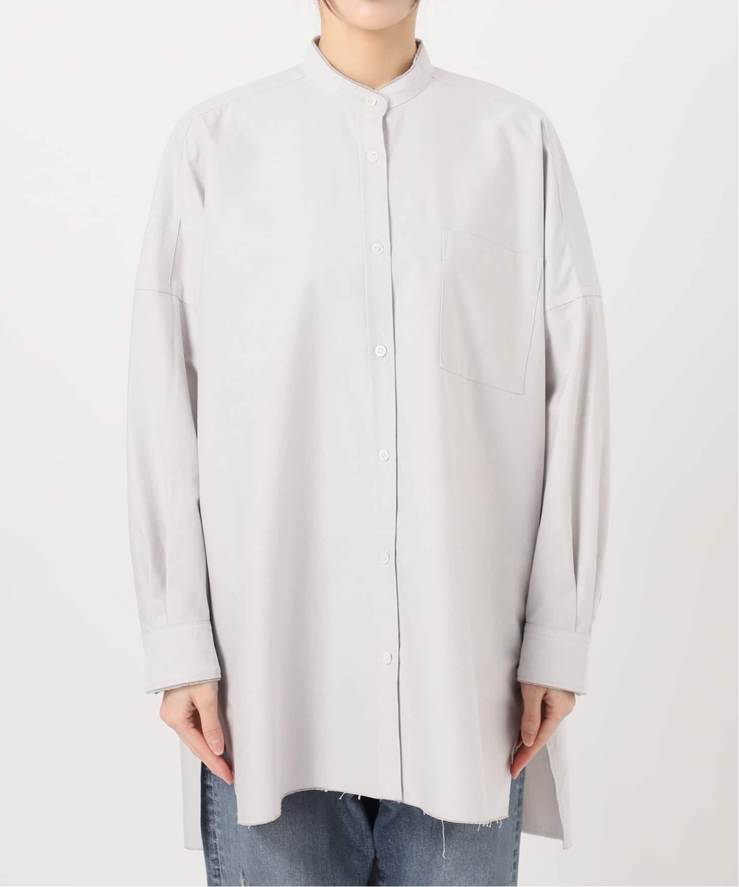 バンドカラーロングシャツ（シャツ／ブラウス）｜FRAMeWORK（フレーム