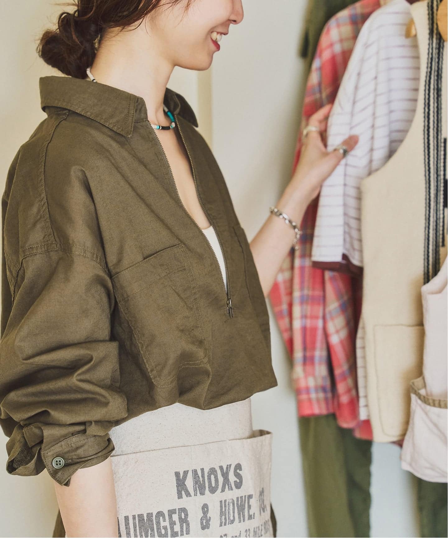PAYDAY×HOWIECLOTHING×FRAMeWORK HALF ZIP シャツ（シャツ／ブラウス