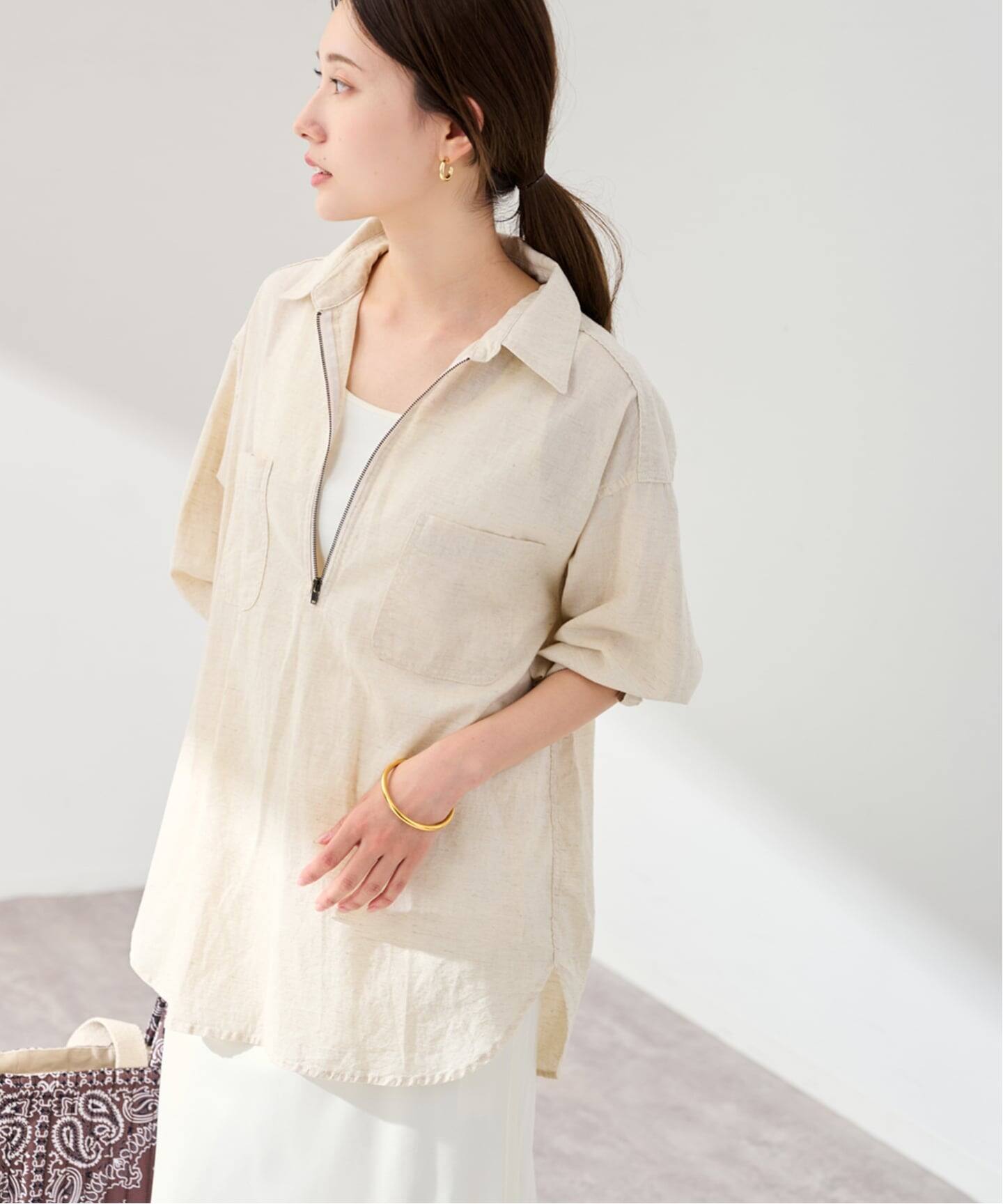 PAYDAY×HOWIECLOTHING×FRAMeWORK HALF ZIP シャツ（シャツ／ブラウス