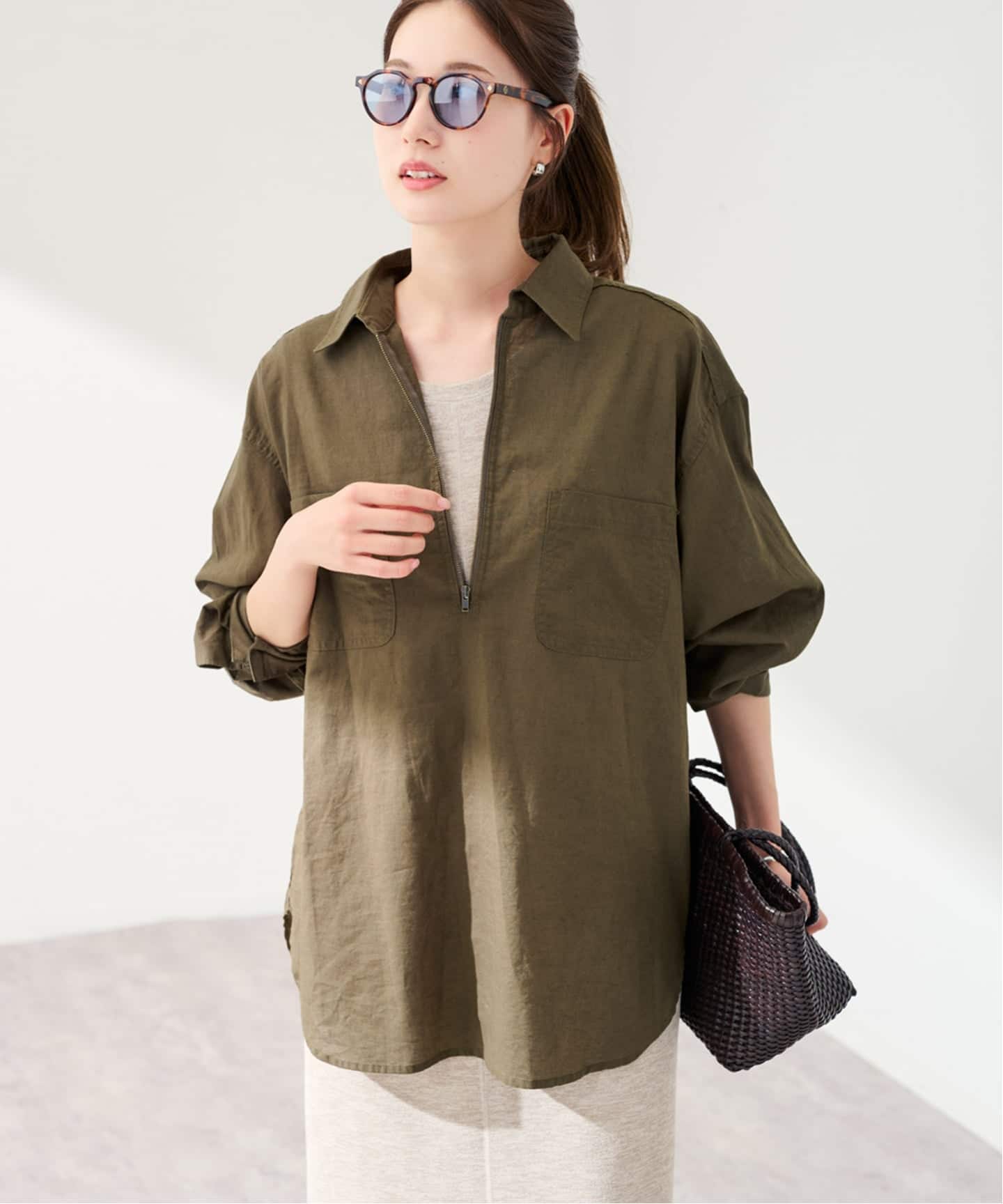 PAYDAY×HOWIECLOTHING×FRAMeWORK HALF ZIP シャツ（シャツ／ブラウス
