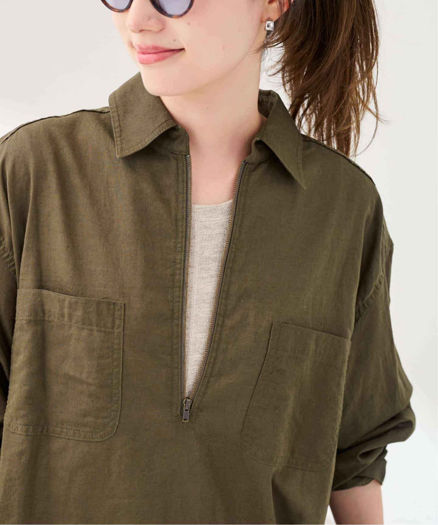 PAYDAY×HOWIECLOTHING×FRAMeWORK HALF ZIP シャツ（シャツ／ブラウス
