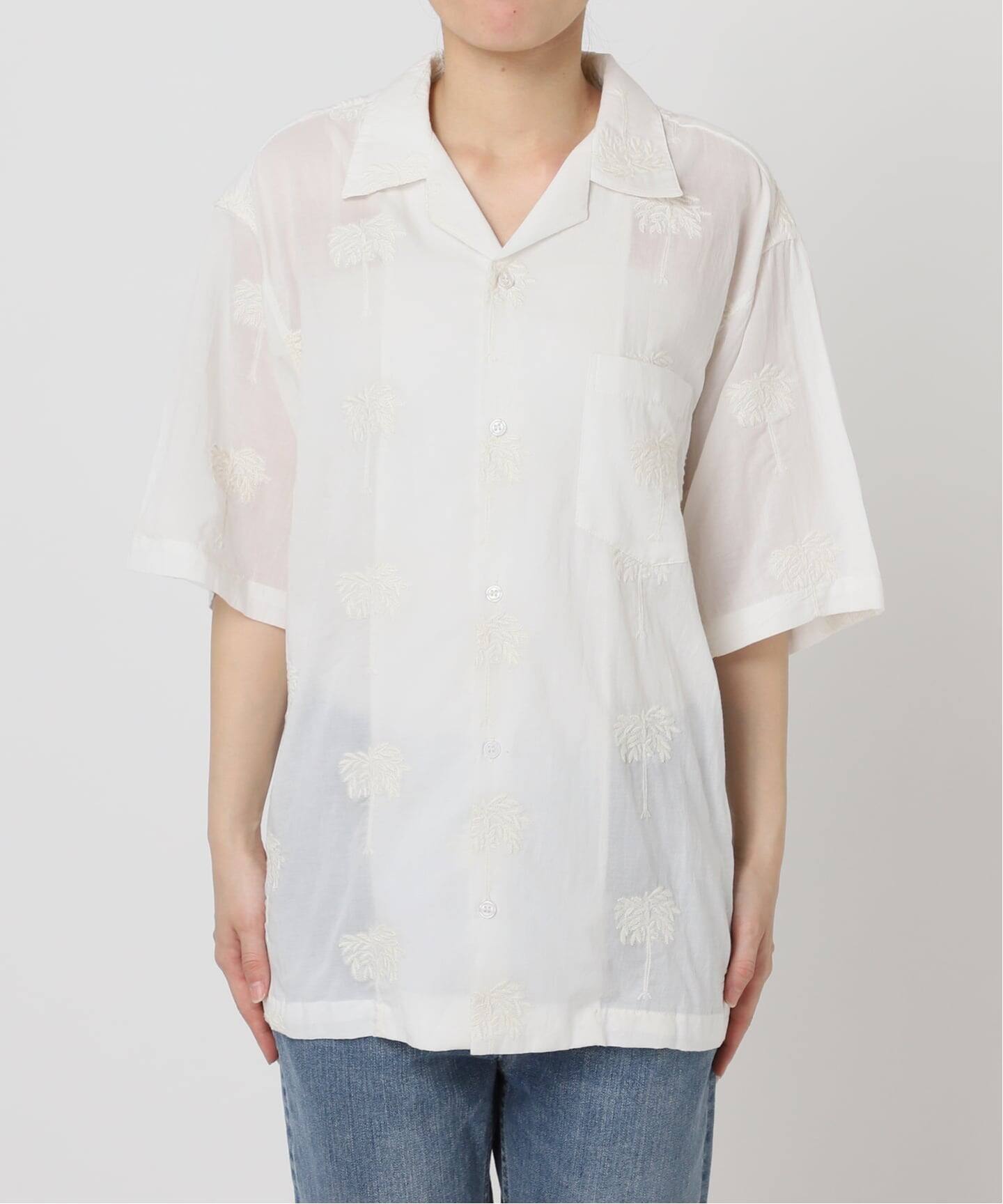 COUTURE DADAM/クチュールドアダム parm tree embroidery シャツ