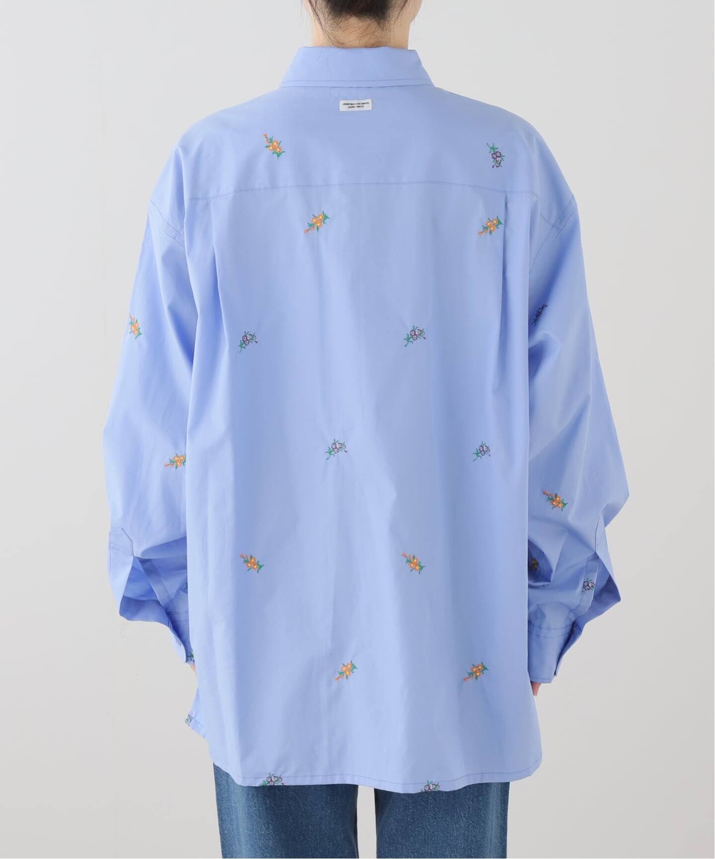 JANE SMITH/ジェーンスミス flower embroidery regular col（シャツ