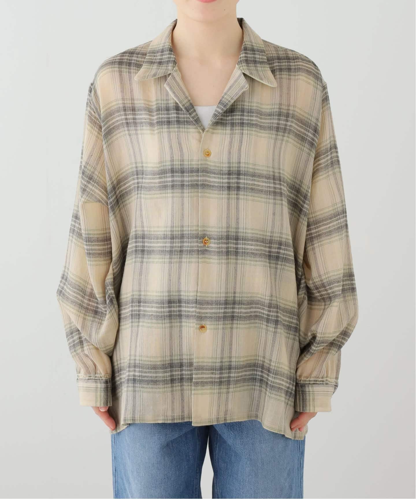 NICENESS / ナイスネス THOM オープンカラージャケットシャツ（シャツ