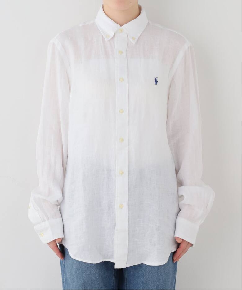 POLO RALPH LAUREN カスタムフィットリネンボタンダウンシャツ（シャツ 