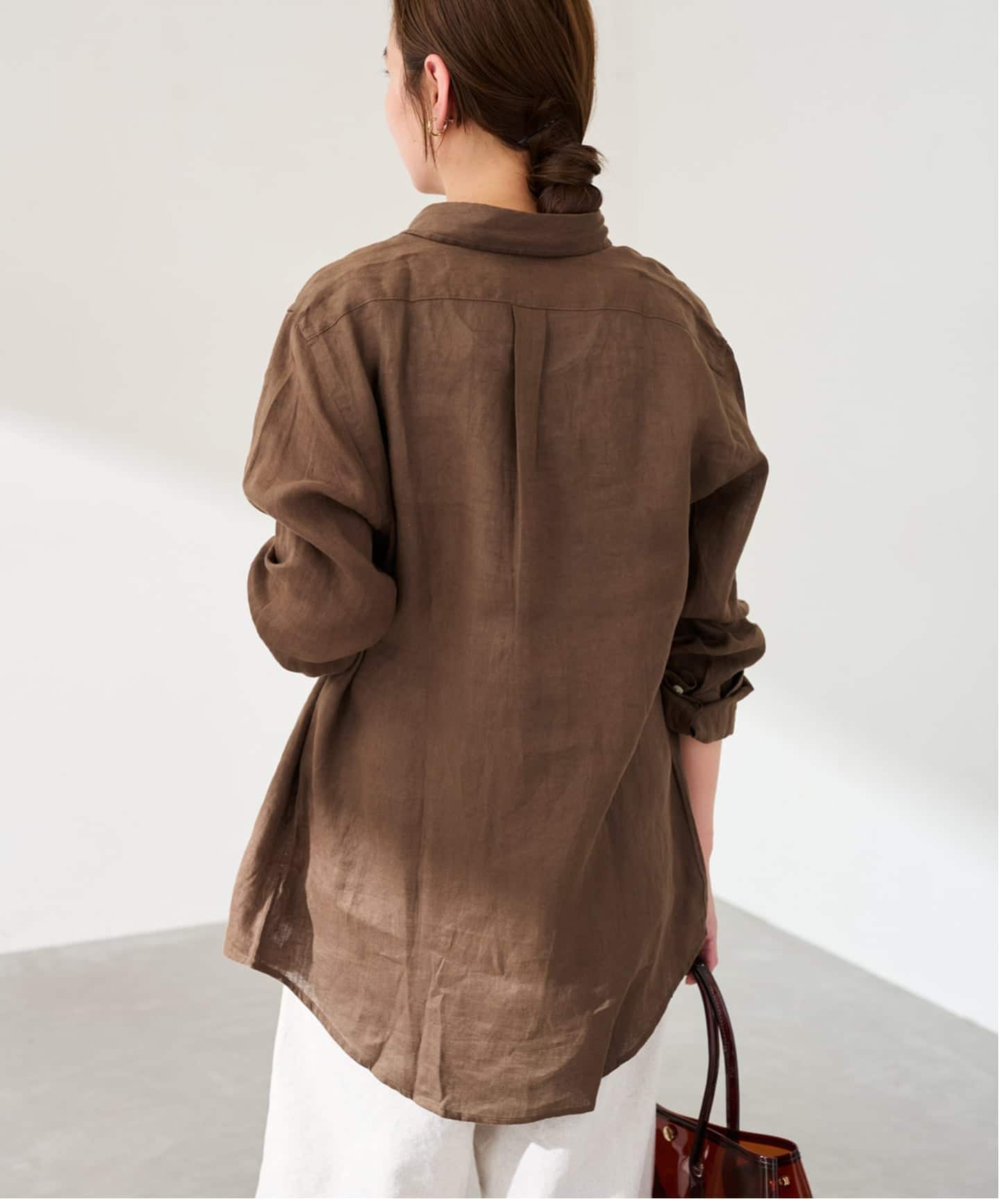 POLO PALPH LAUREN カスタムフィットリネンボタンダウンシャツ（シャツ