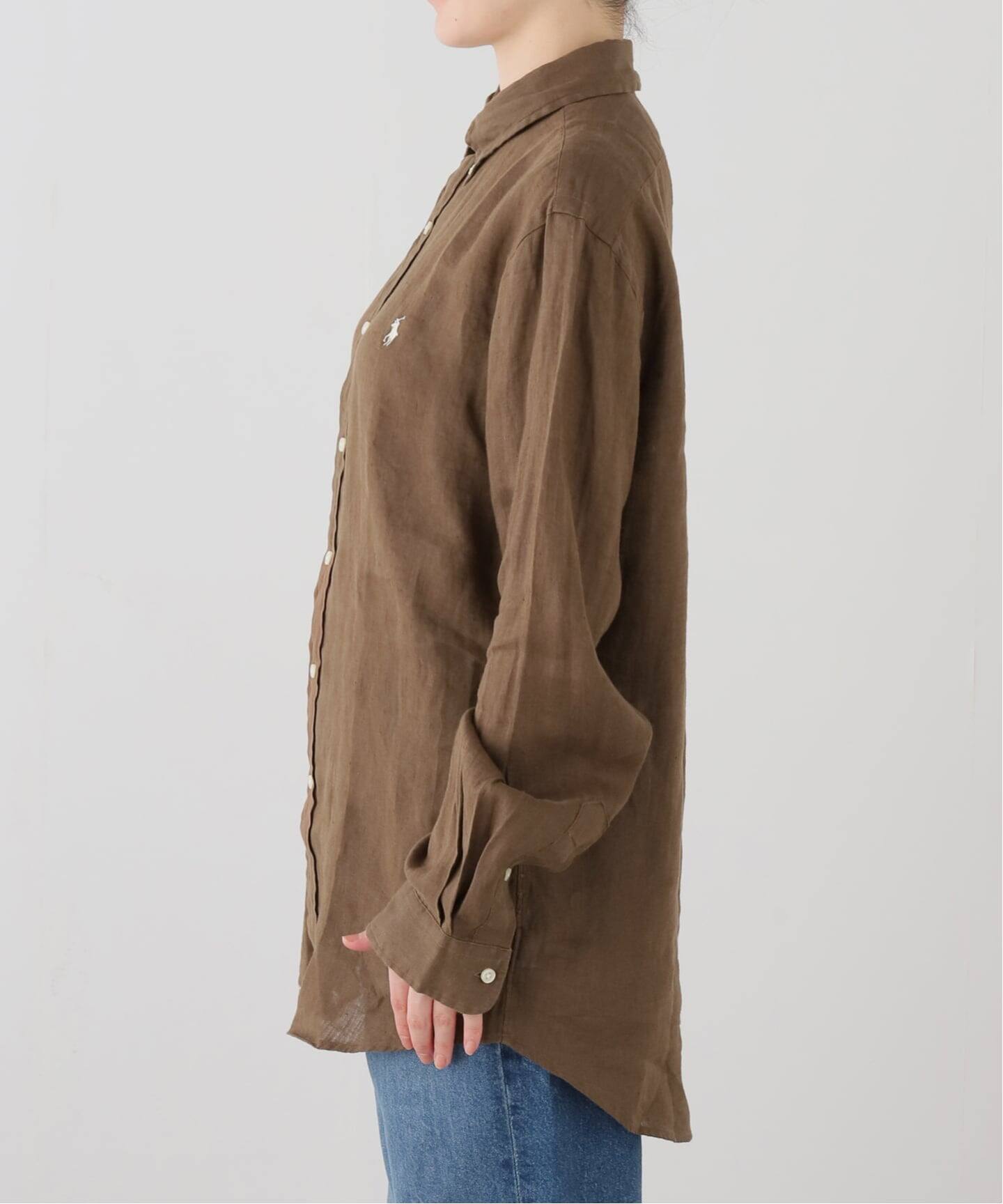 POLO PALPH LAUREN カスタムフィットリネンボタンダウンシャツ（シャツ
