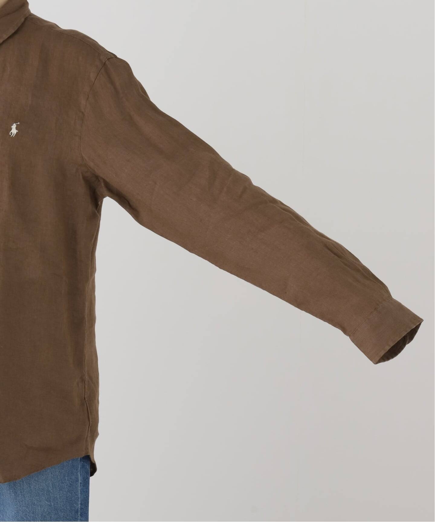POLO PALPH LAUREN カスタムフィットリネンボタンダウンシャツ（シャツ