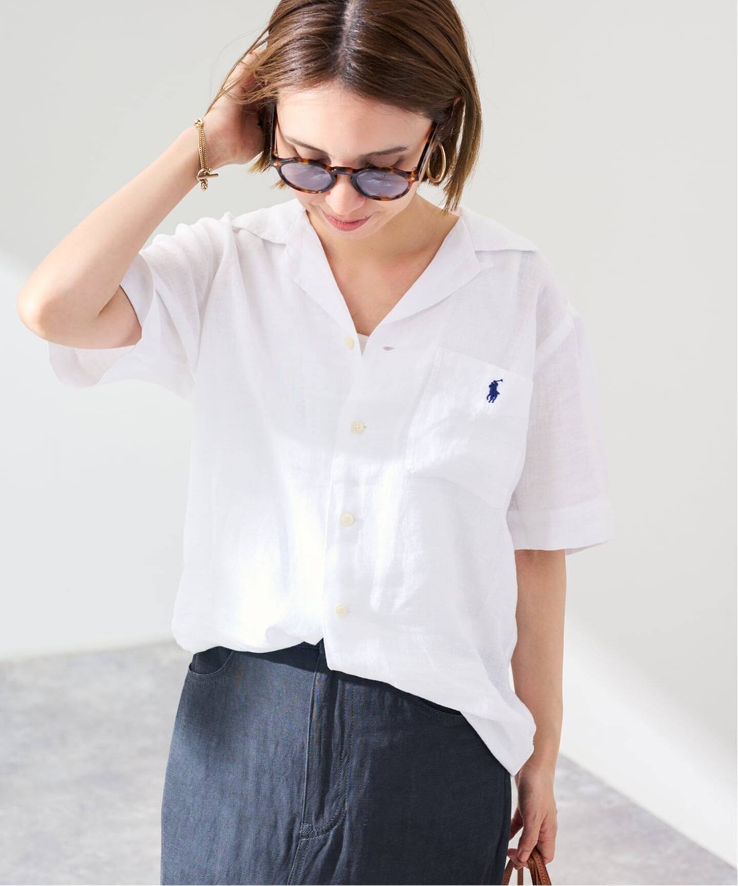 POLO RALPH LAUREN クラシックフィットリネンキャンプシャツ（シャツ 