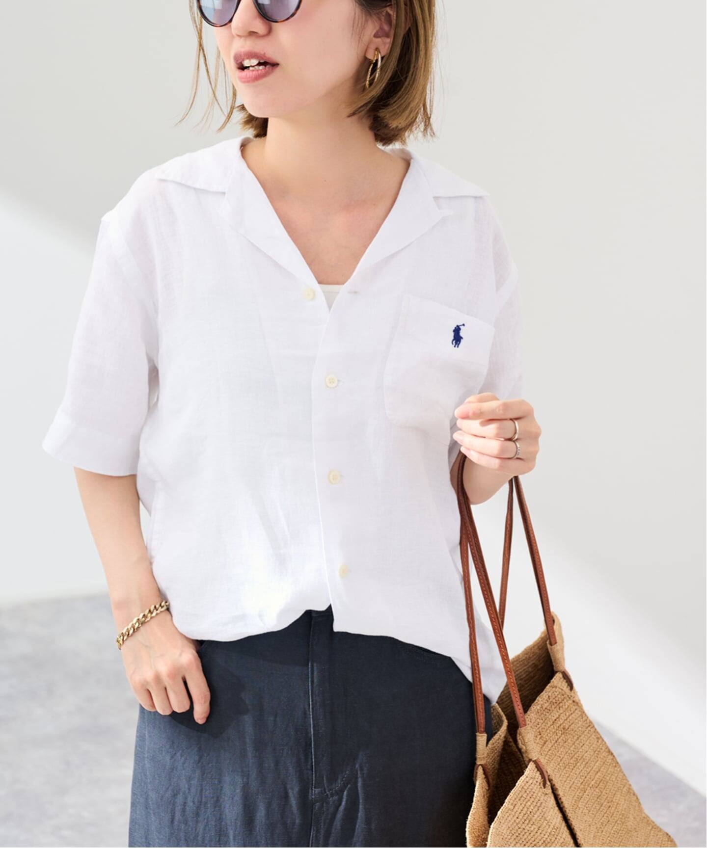 POLO RALPH LAUREN クラシックフィットリネンキャンプシャツ（シャツ