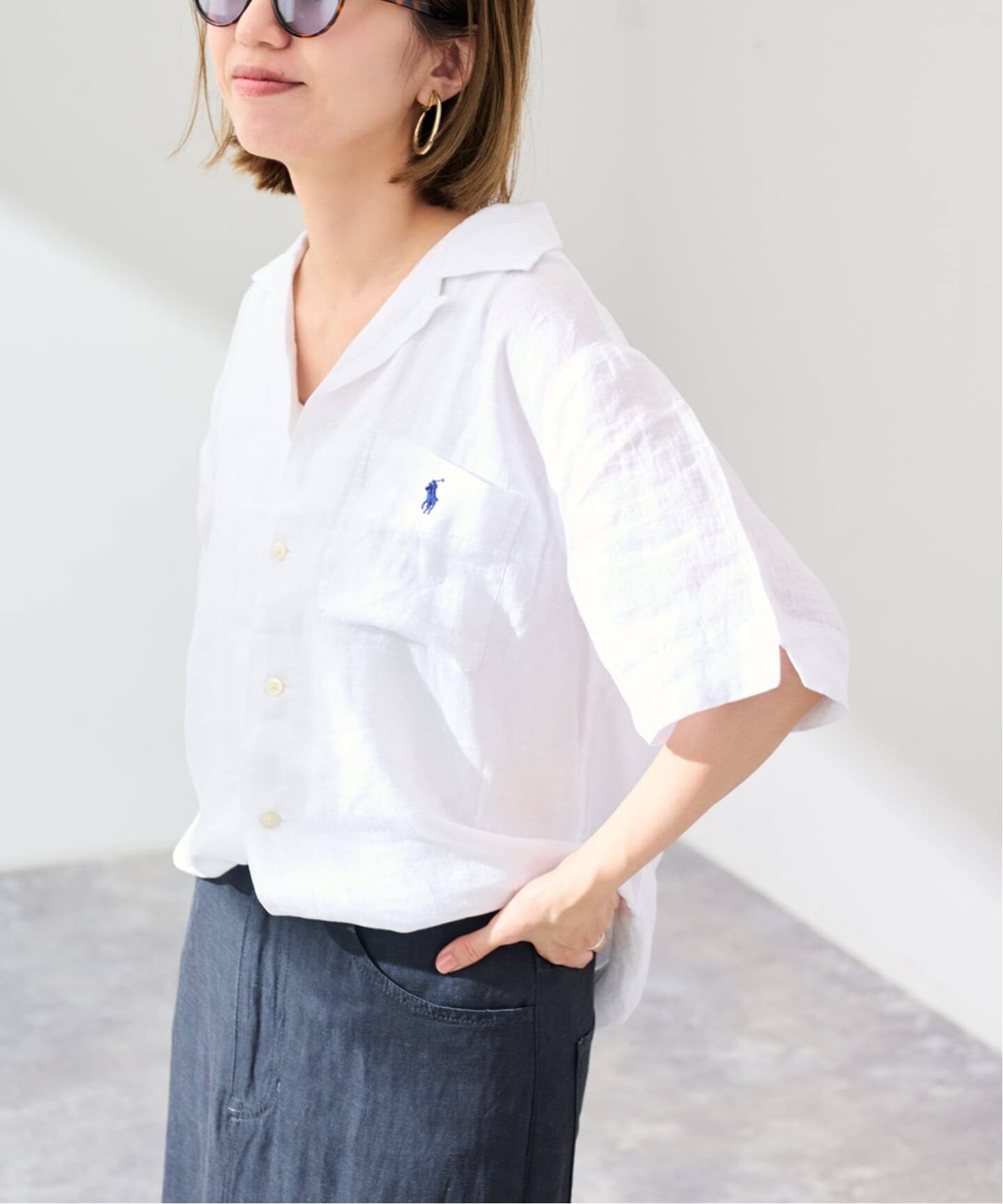 POLO RALPH LAUREN クラシックフィットリネンキャンプシャツ（シャツ 