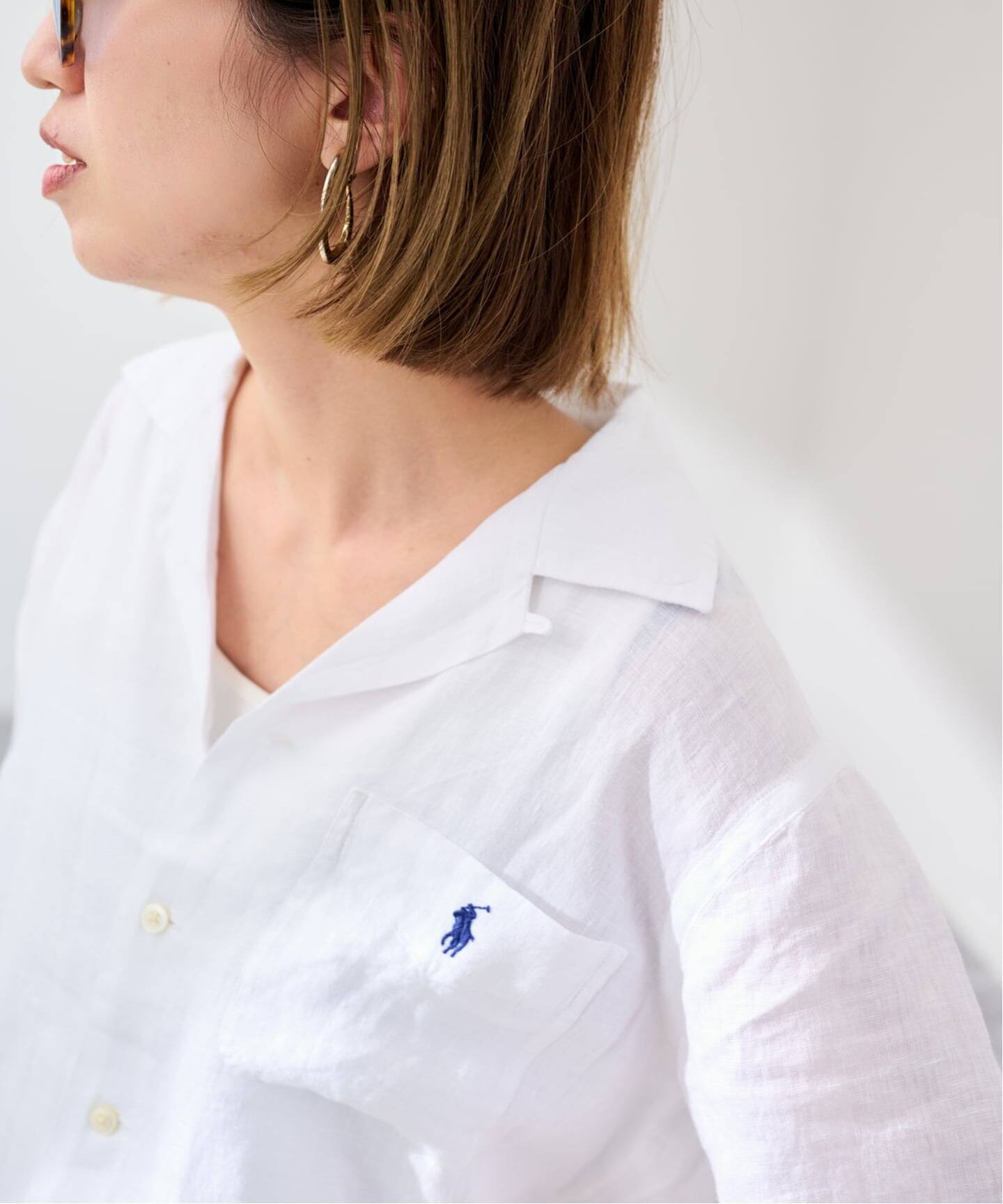 POLO RALPH LAUREN クラシックフィットリネンキャンプシャツ（シャツ 