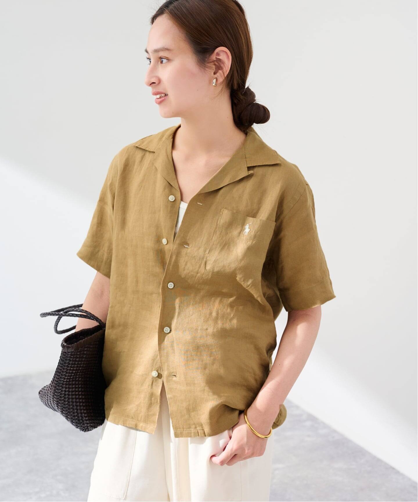 POLO RALPH LAUREN クラシックフィットリネンキャンプシャツ（シャツ