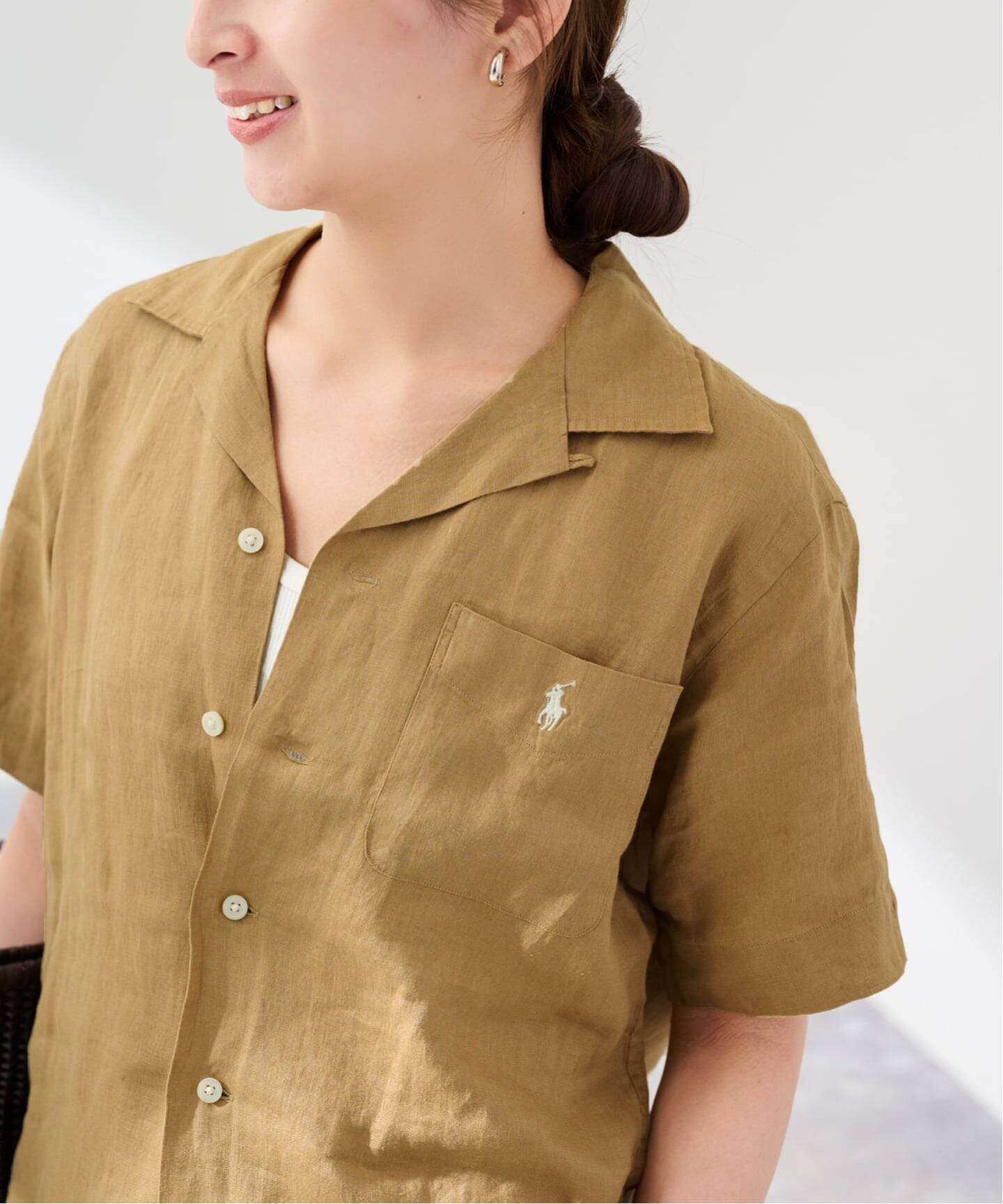 POLO RALPH LAUREN クラシックフィットリネンキャンプシャツ（シャツ