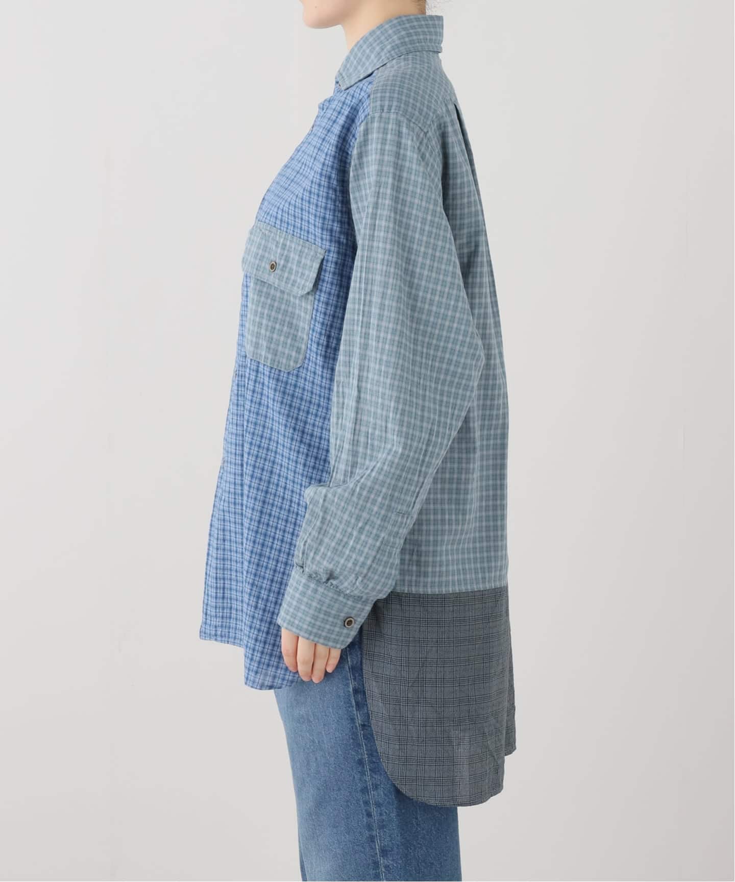 Nigel Cabourn グランパシャツクレイジーパターンドビー（シャツ