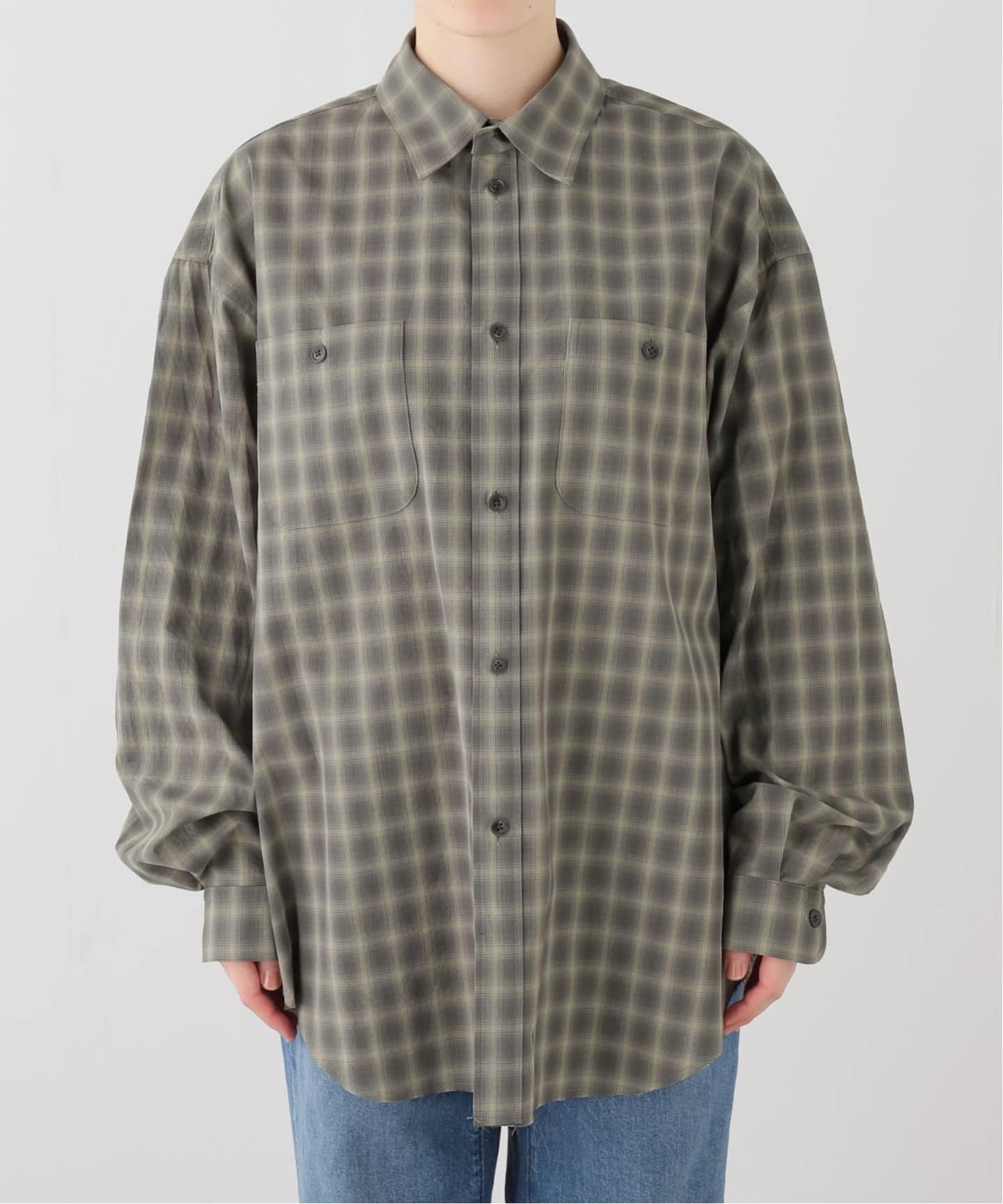 JANE SMITH shadow check work shirt（シャツ／ブラウス）｜FRAMeWORK