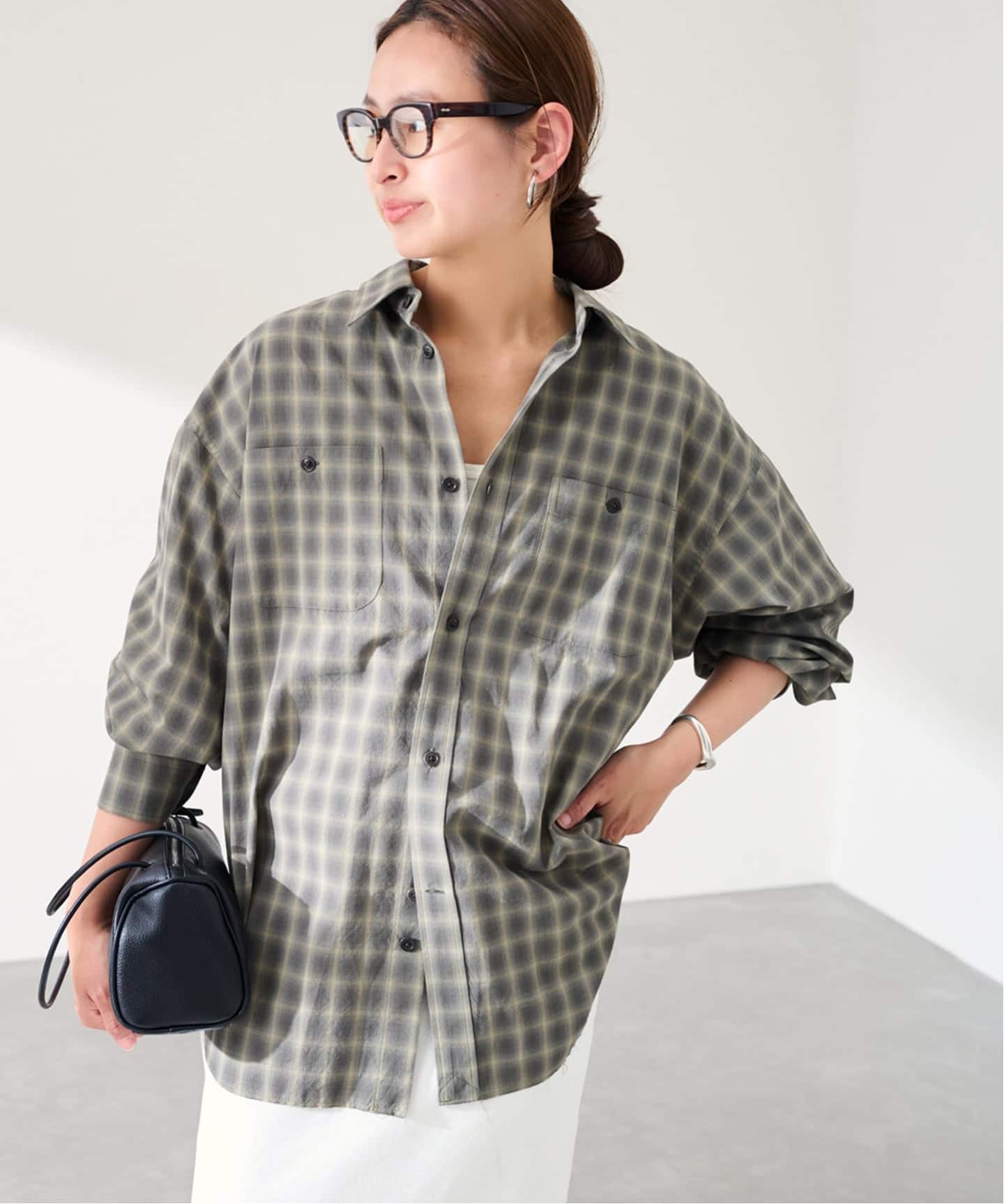 JANE SMITH shadow check work shirt（シャツ／ブラウス）｜FRAMeWORK