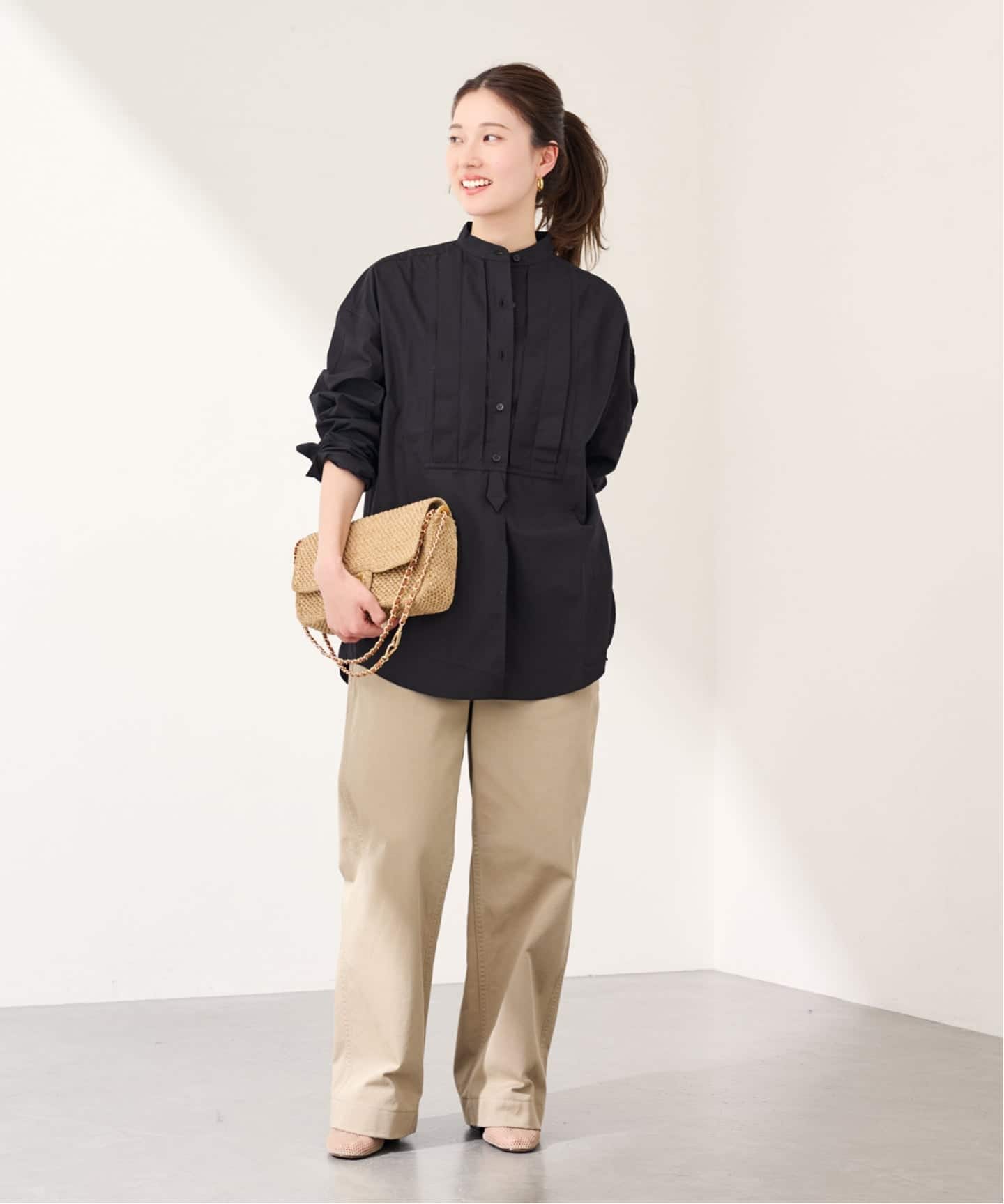 【新品・未使用】SEEALL/シーオール　ブラウス SEEALL/シーオール OVERSIZED TAXIDO SHIRTS（シャツ／ブラウス