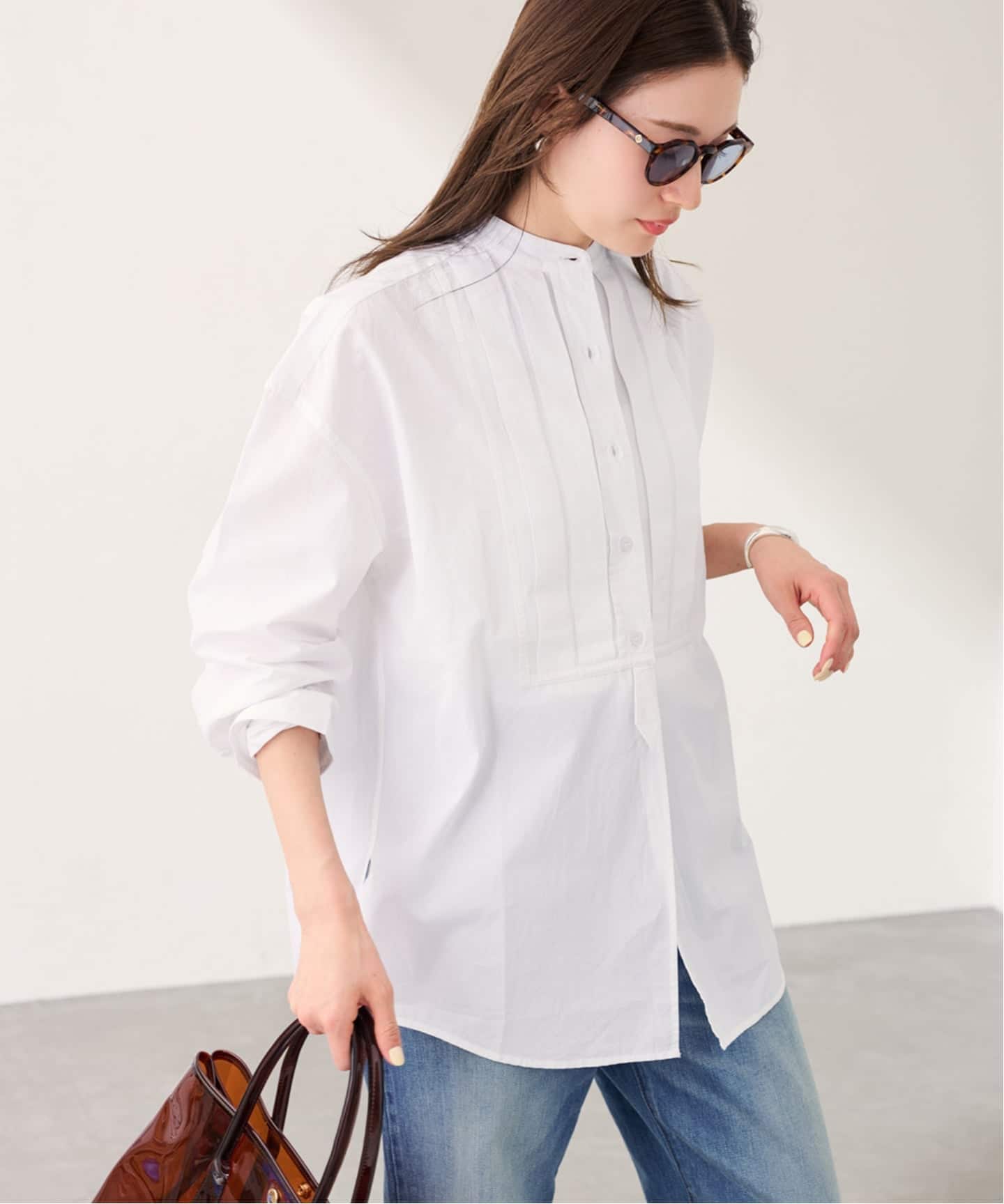 SEEALL/シーオール OVERSIZED TAXIDO SHIRTS（シャツ／ブラウス
