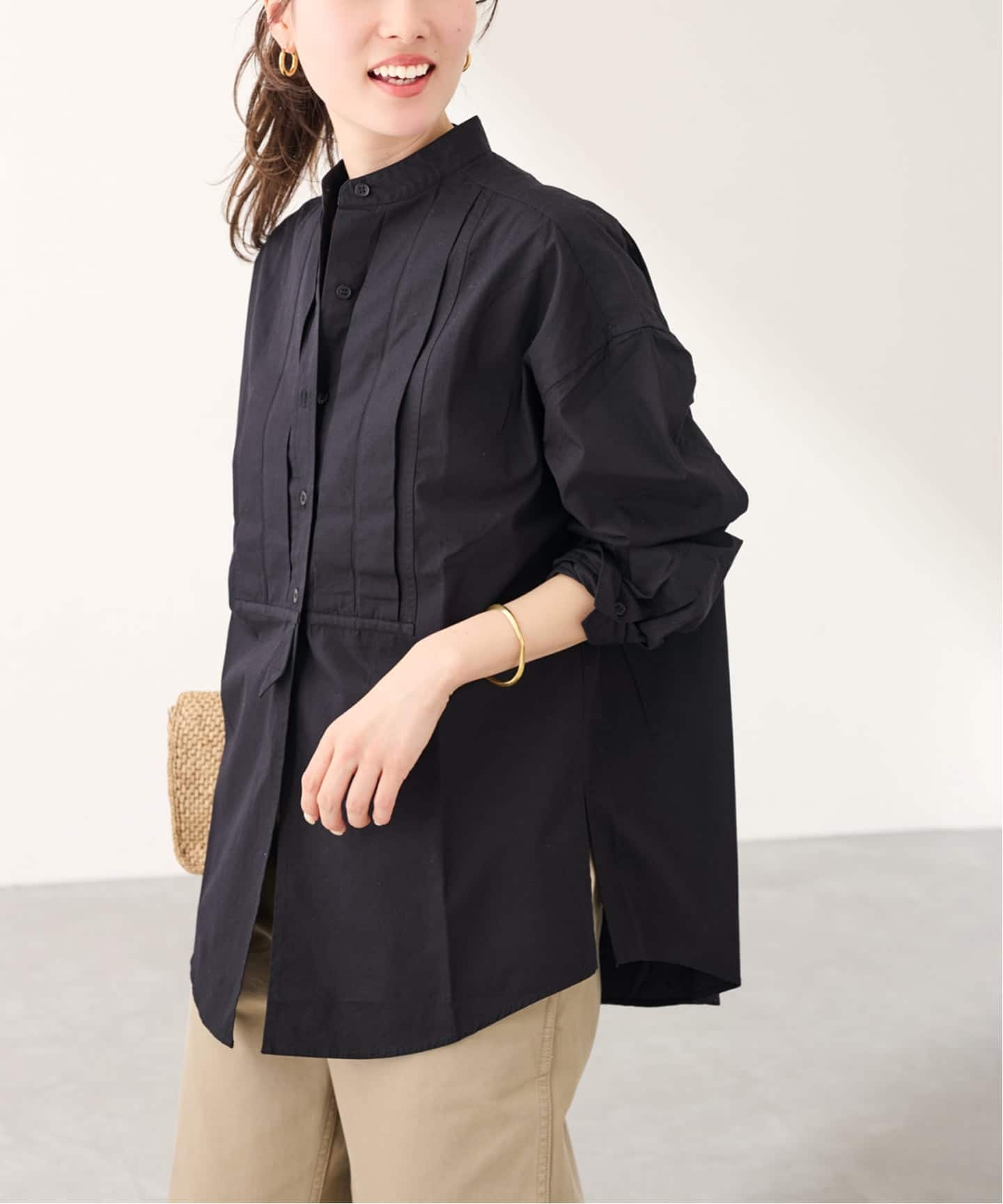 SEEALL/シーオール OVERSIZED TAXIDO SHIRTS（シャツ／ブラウス