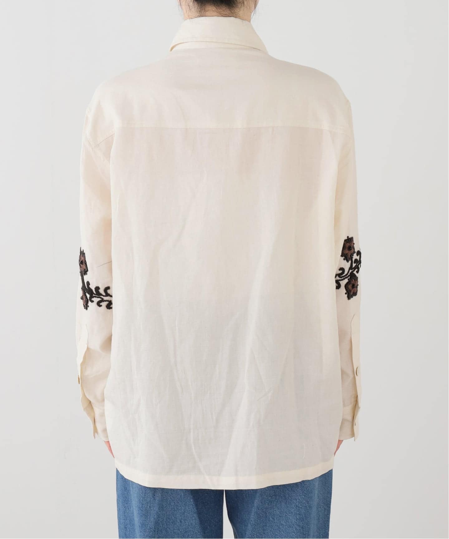 KARTIK RESEARCH ペイズリー刺繍 BOXシャツ（シャツ／ブラウス