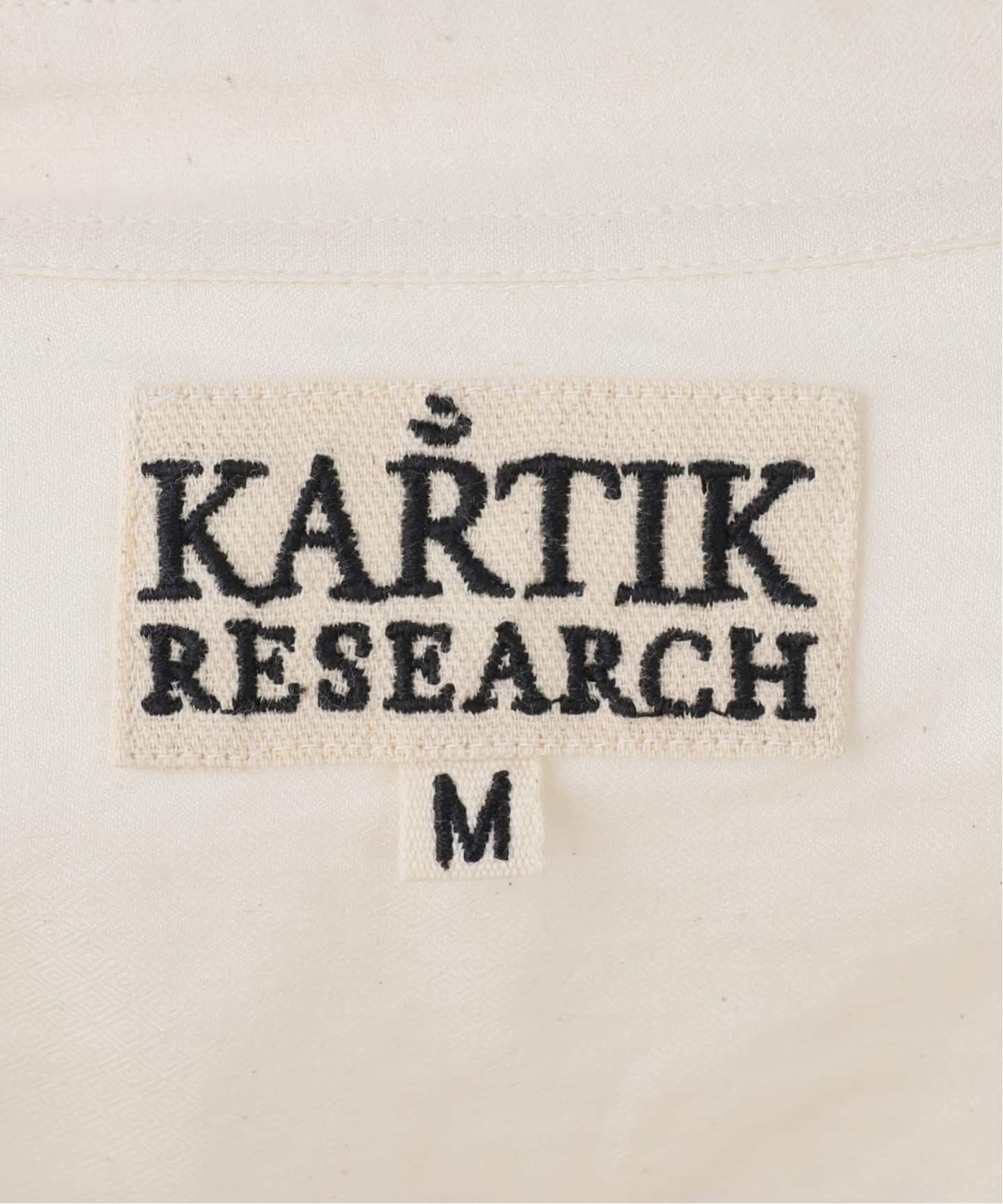 KARTIK RESEARCH 刺繍ベスト KARTIK RESEARCH ペイズリー刺繍 BOXシャツ（シャツ／ブラウス