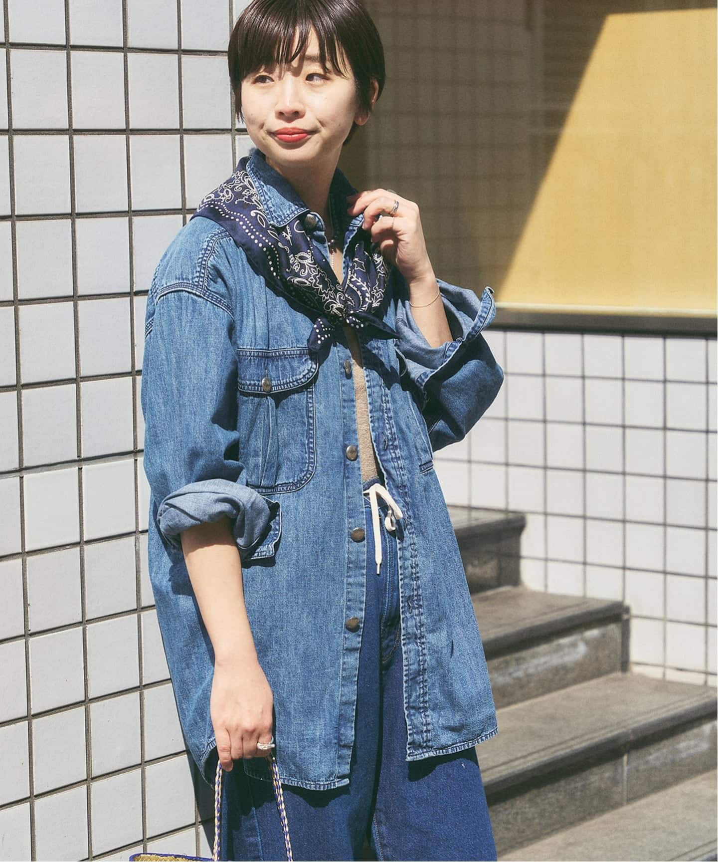 MONITALY/モニタリー GIORGIO WORK SHIRT W CONCHE（シャツ／ブラウス