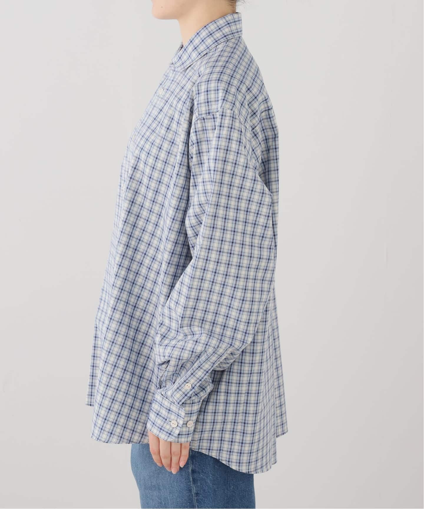 BASERANGE/ベースレンジ CLAUDE SHIRT(ブルー)（シャツ／ブラウス