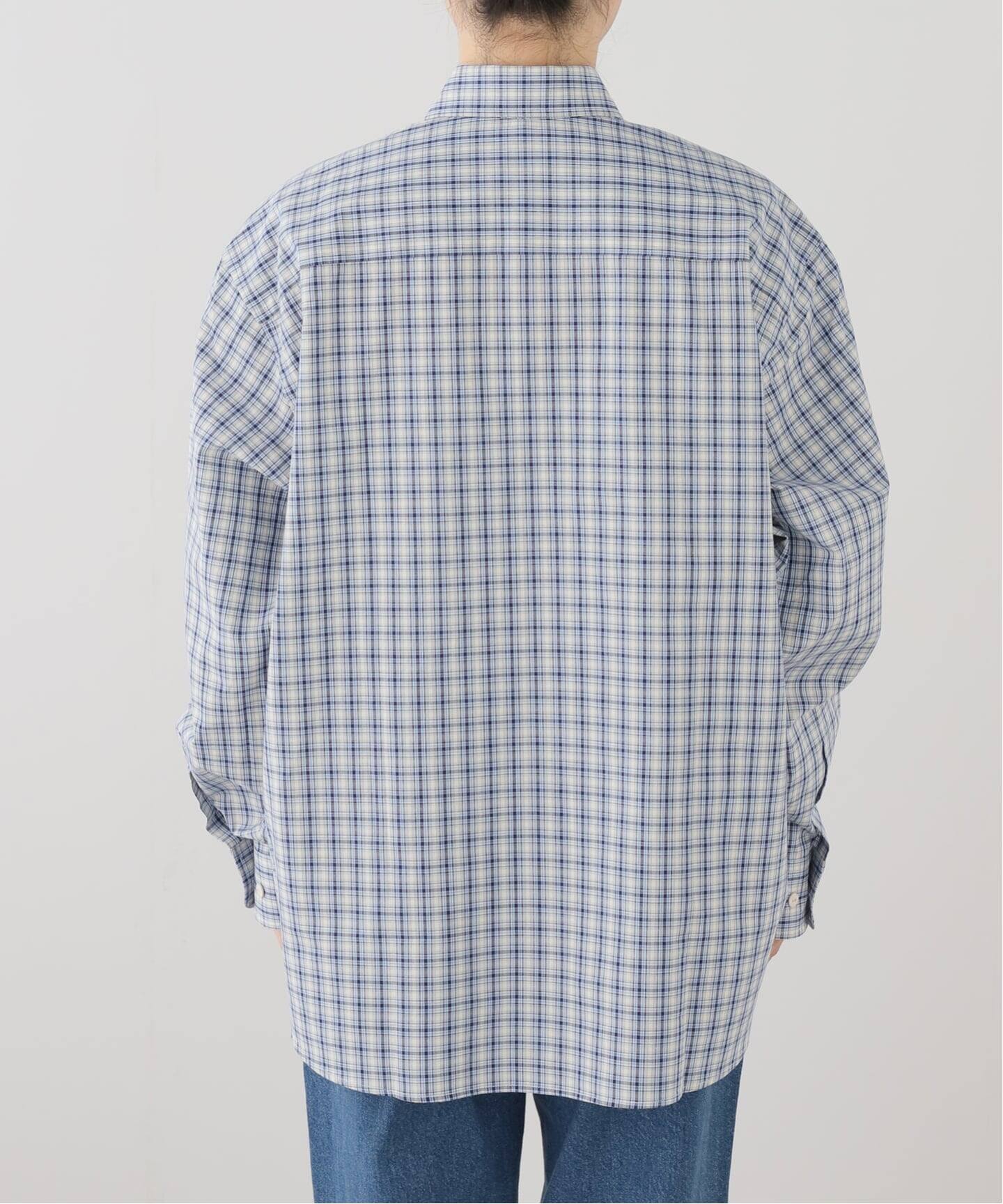 BASERANGE/ベースレンジ CLAUDE SHIRT(ブルー)（シャツ／ブラウス