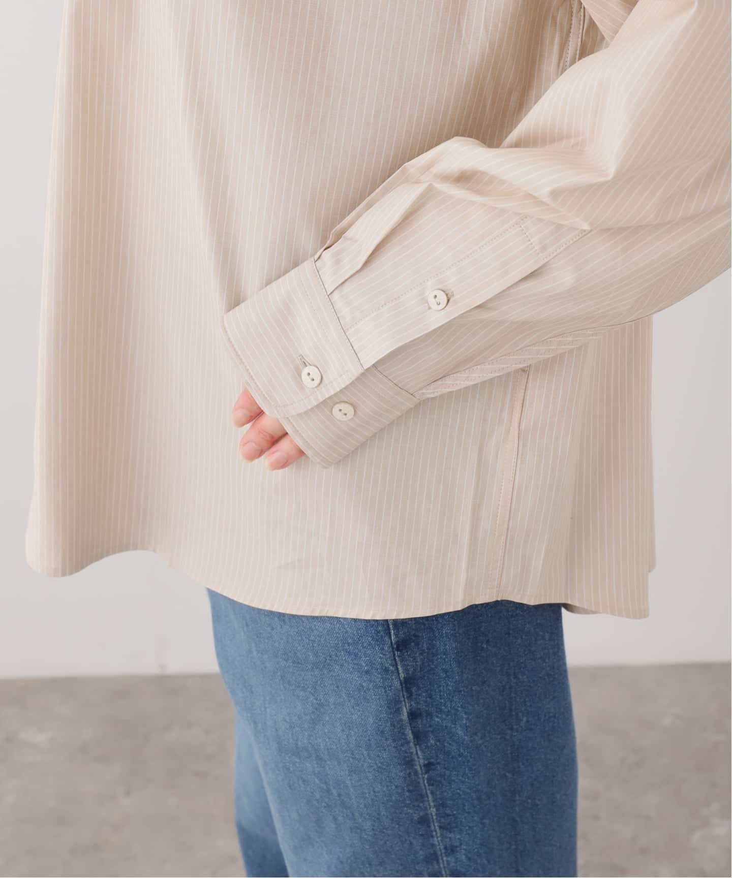 BASERANGE/ベースレンジ CLAUDE SHIRT(ベージュ)（シャツ／ブラウス