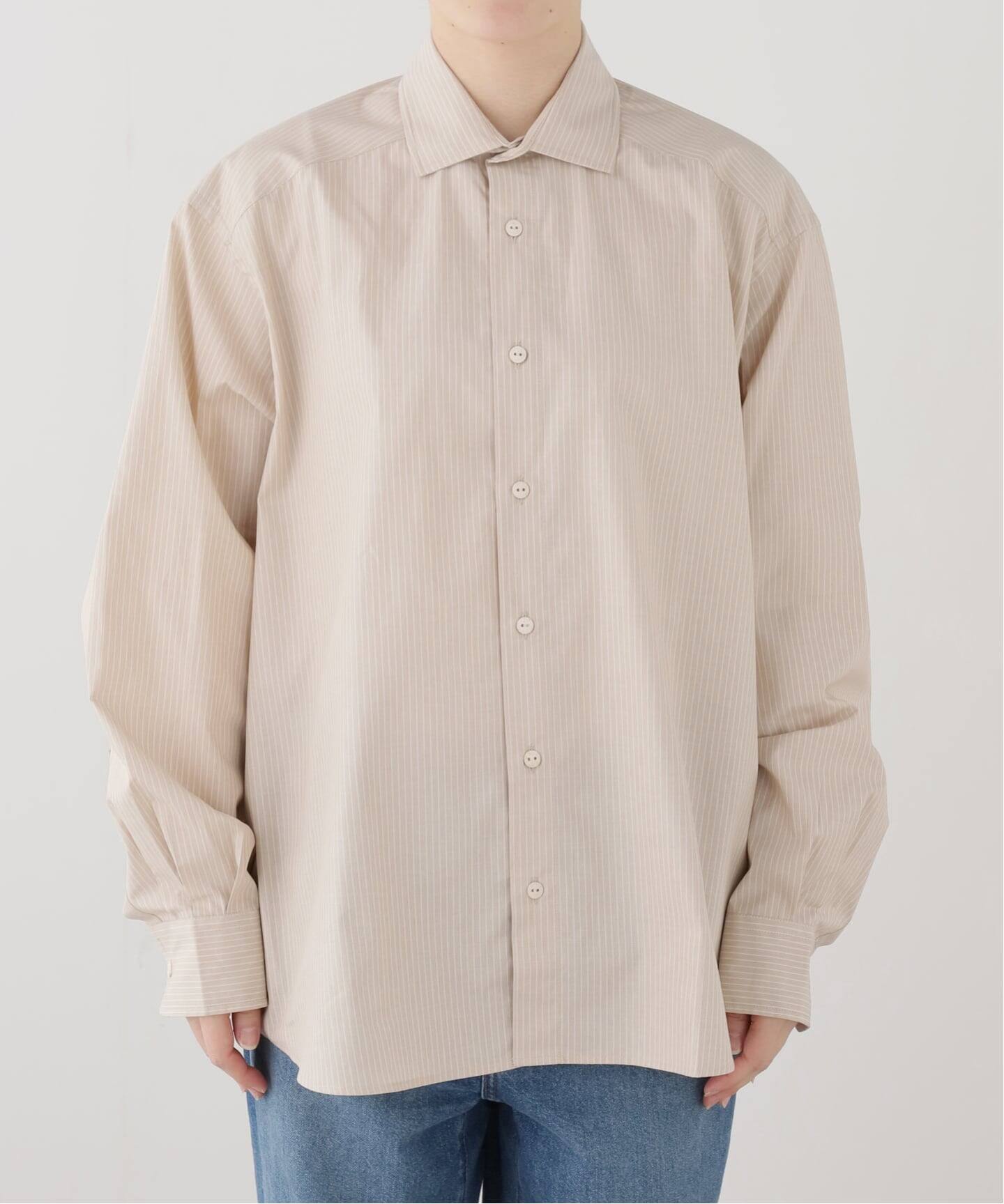 BASERANGE/ベースレンジ CLAUDE SHIRT(ベージュ)（シャツ／ブラウス