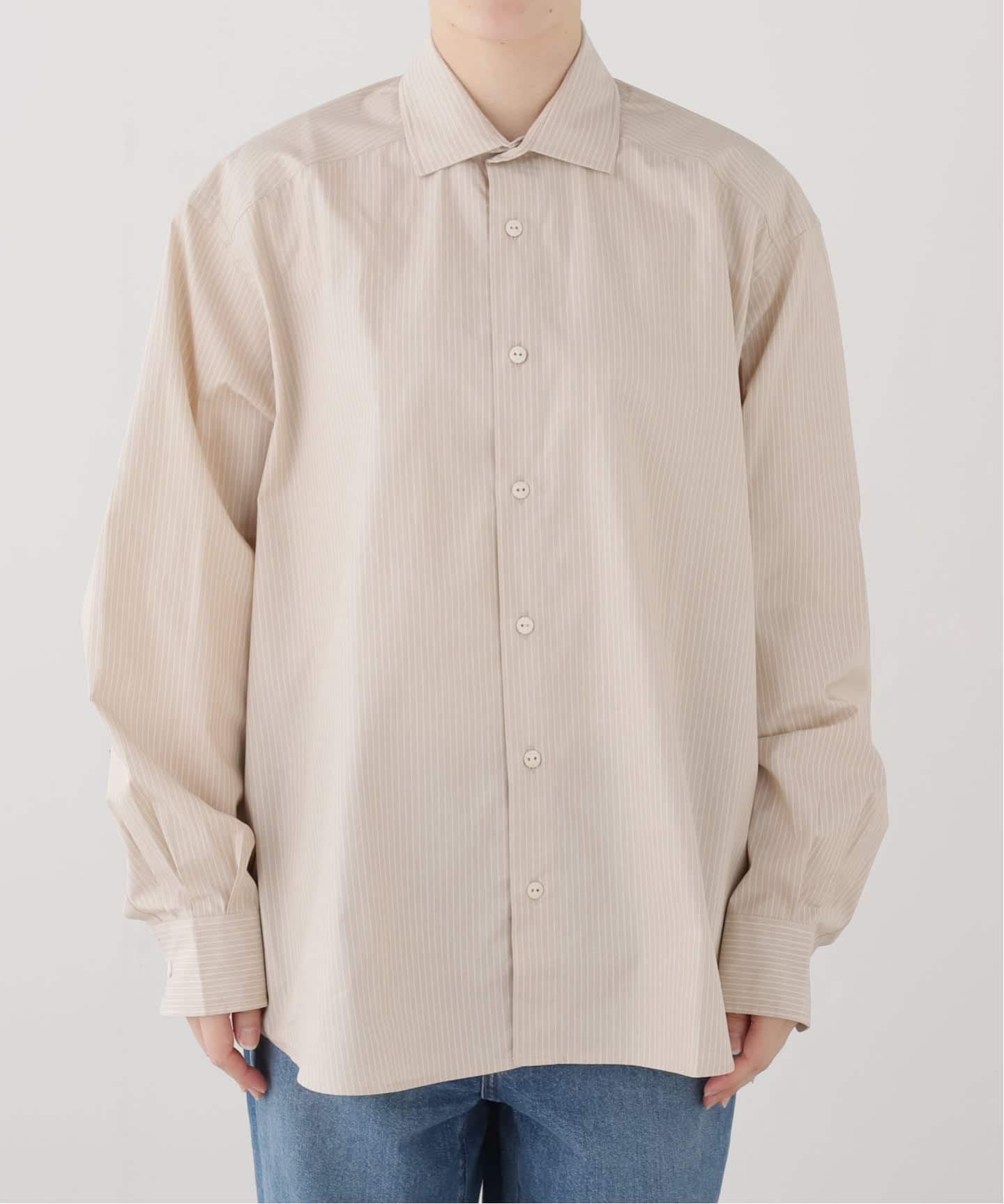 BASERANGE/ベースレンジ CLAUDE SHIRT(ベージュ)（シャツ／ブラウス