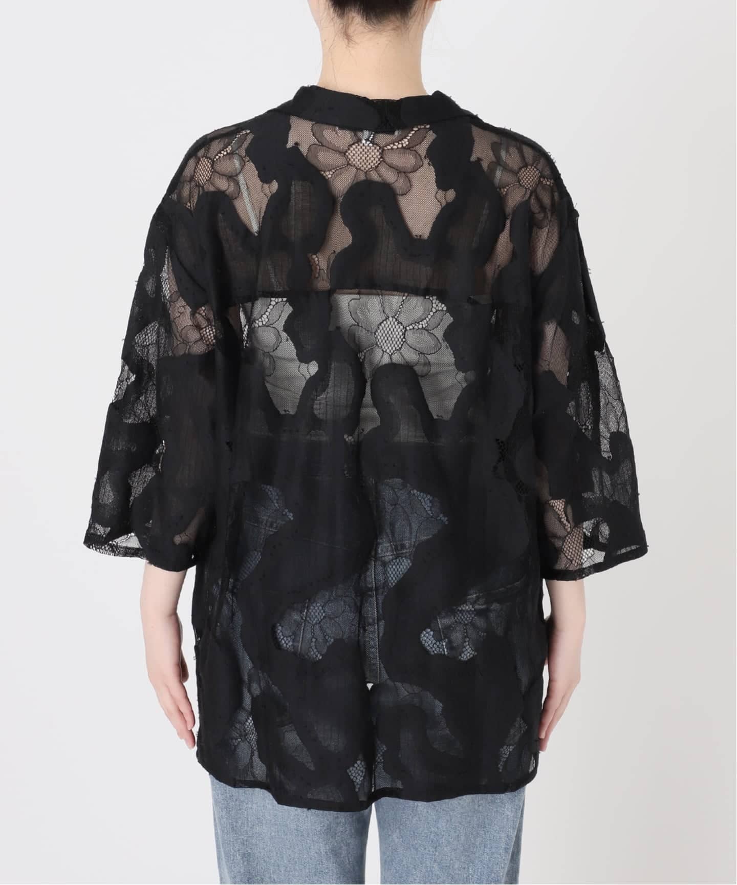 ≪追加予約≫ESTHE OVERSIZED SHEER LACE シャツ（シャツ／ブラウス