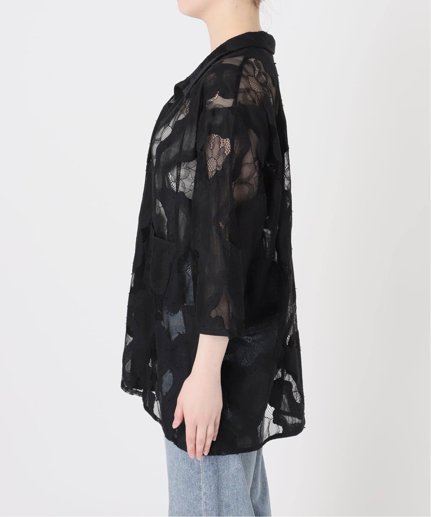 ≪追加≫ESTHE OVERSIZED SHEER LACE シャツ（シャツ／ブラウス