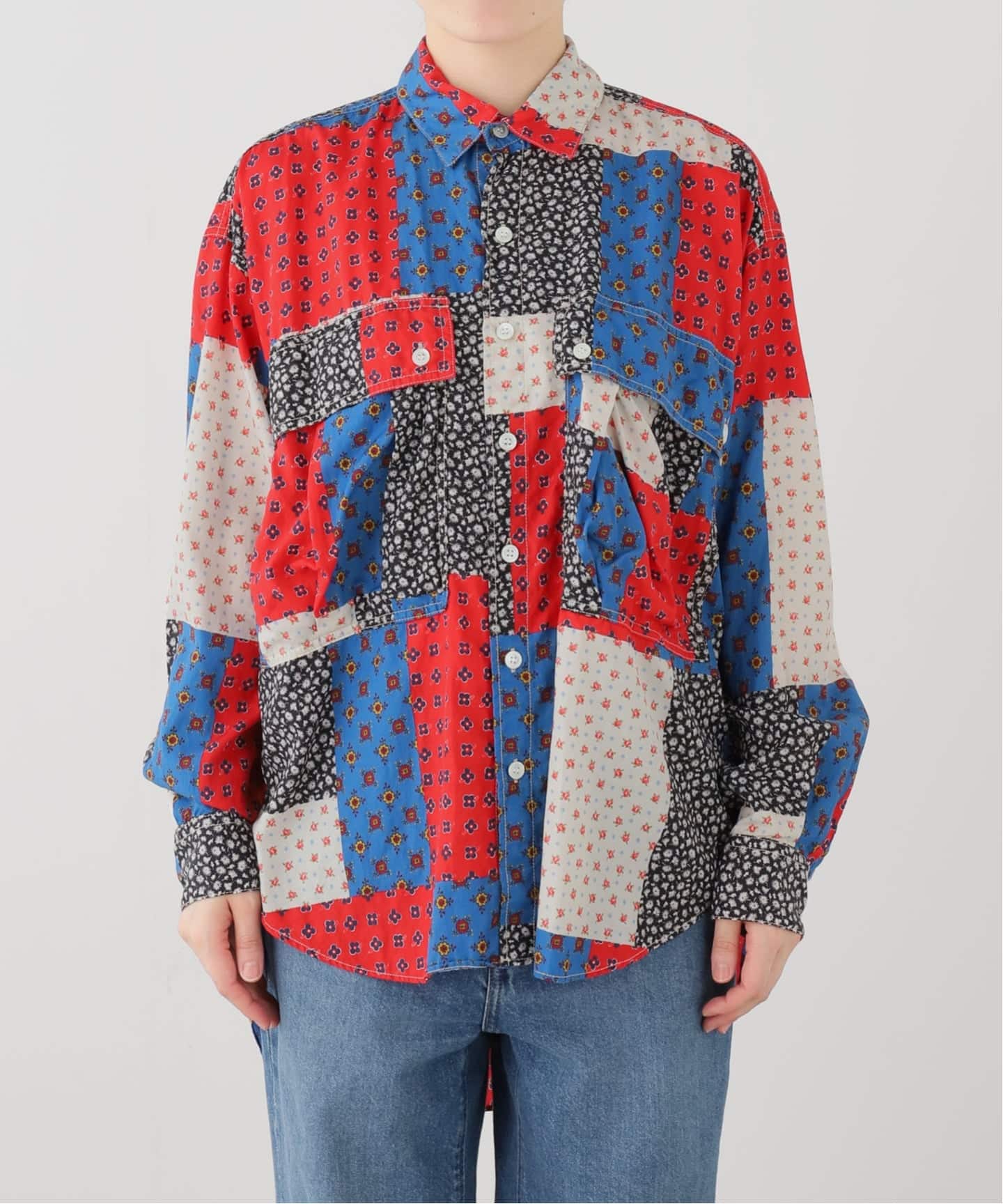 KATHARINE HAMNETT/ キャサリン ハムネット PATCHWORK SHIRT（シャツ