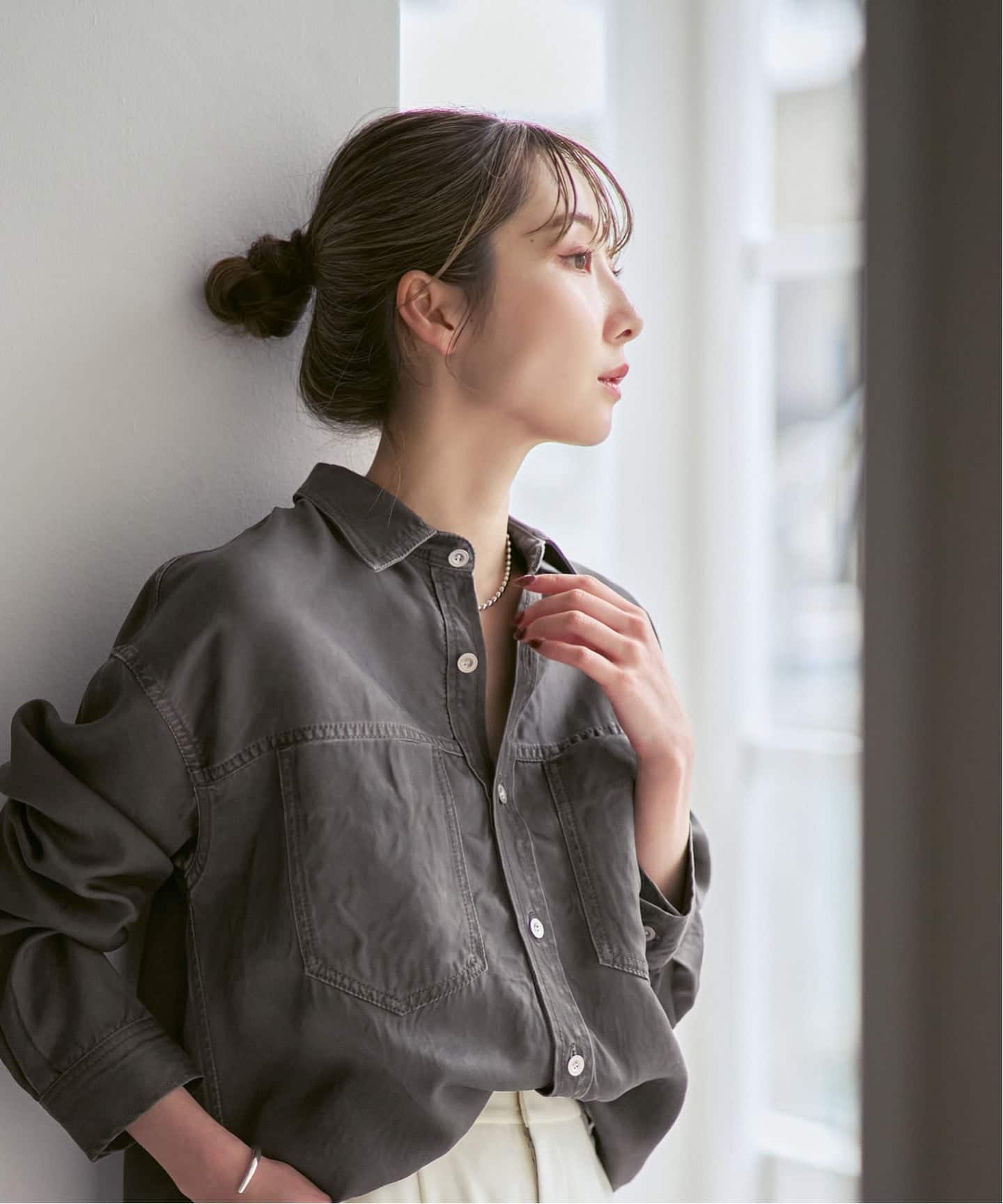 26SS先行予約》フェードカラービッグポケットシャツ（シャツ／ブラウス