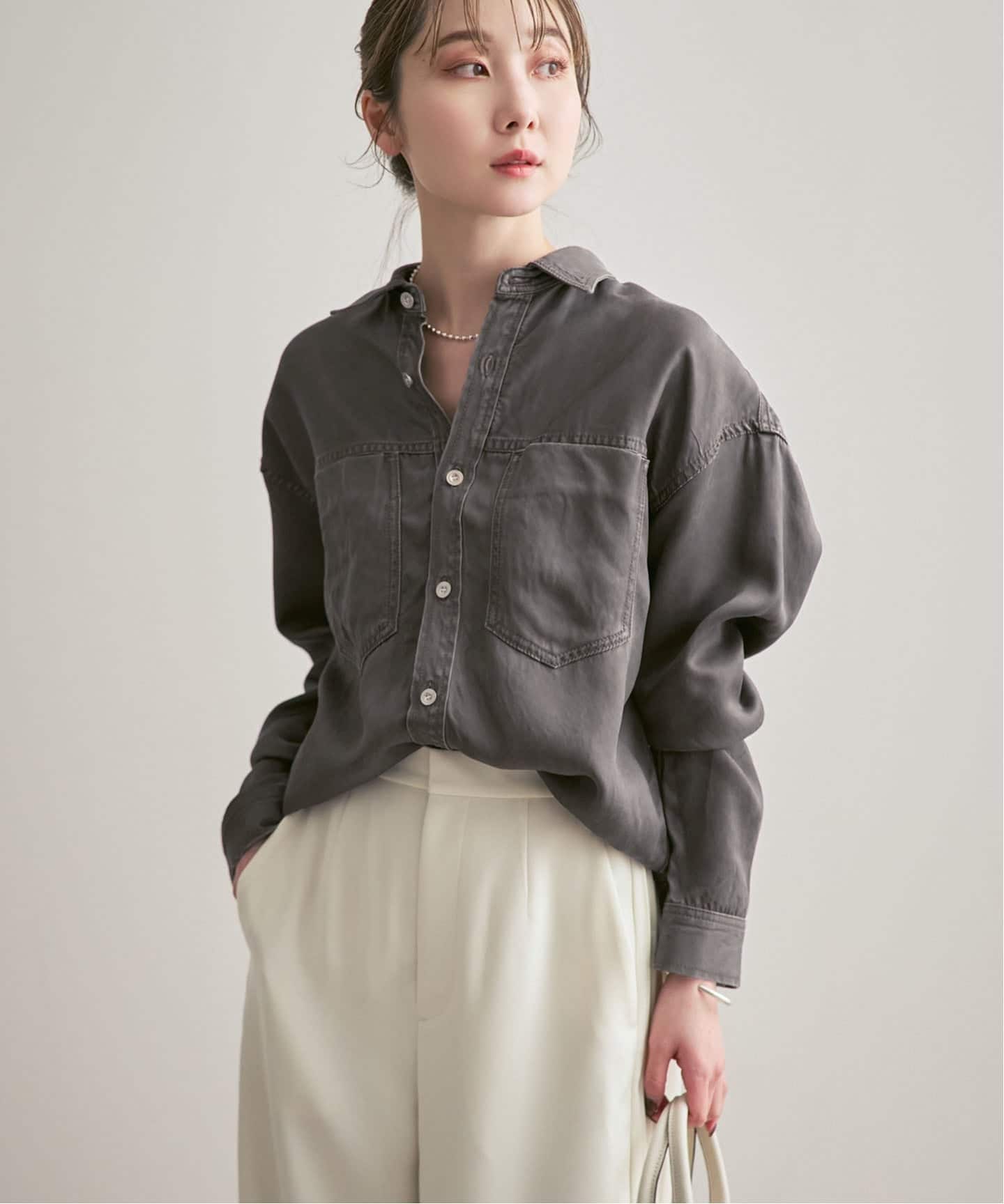26SS先行予約》フェードカラービッグポケットシャツ（シャツ／ブラウス