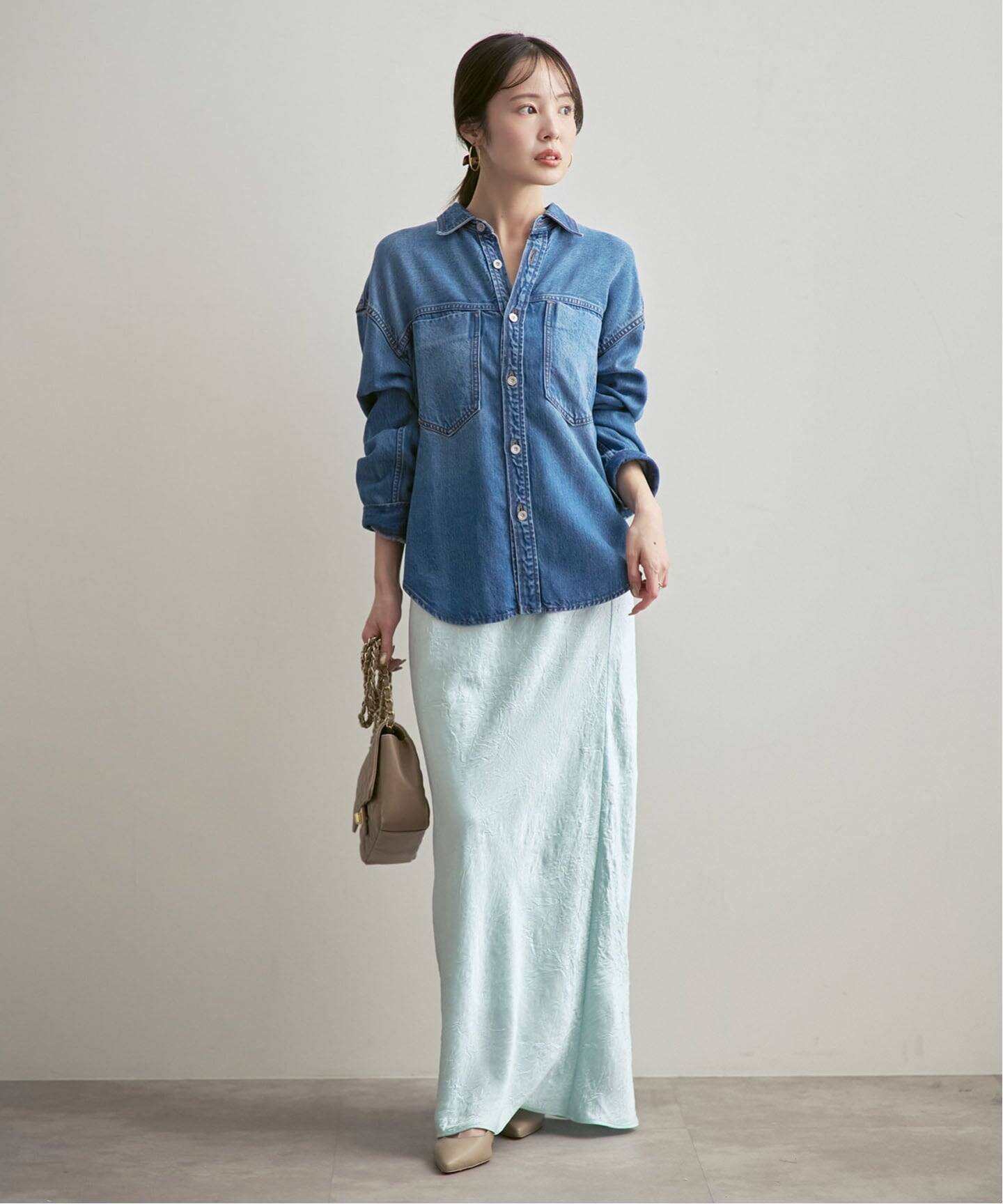 26SS先行予約》フェードカラービッグポケットシャツ（シャツ／ブラウス