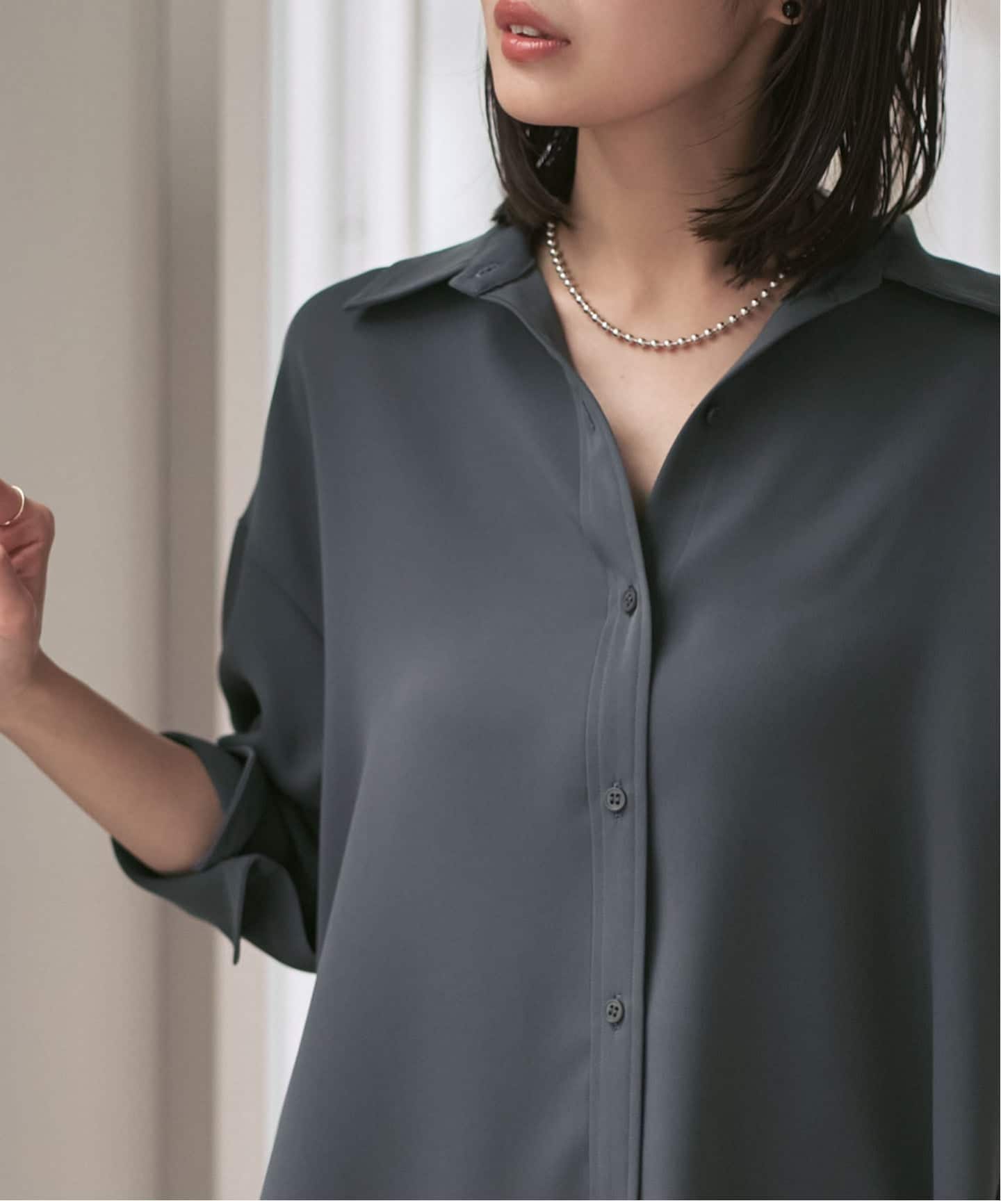 26SS先行予約・追加》シーズンカラープレーンシャツ（シャツ／ブラウス