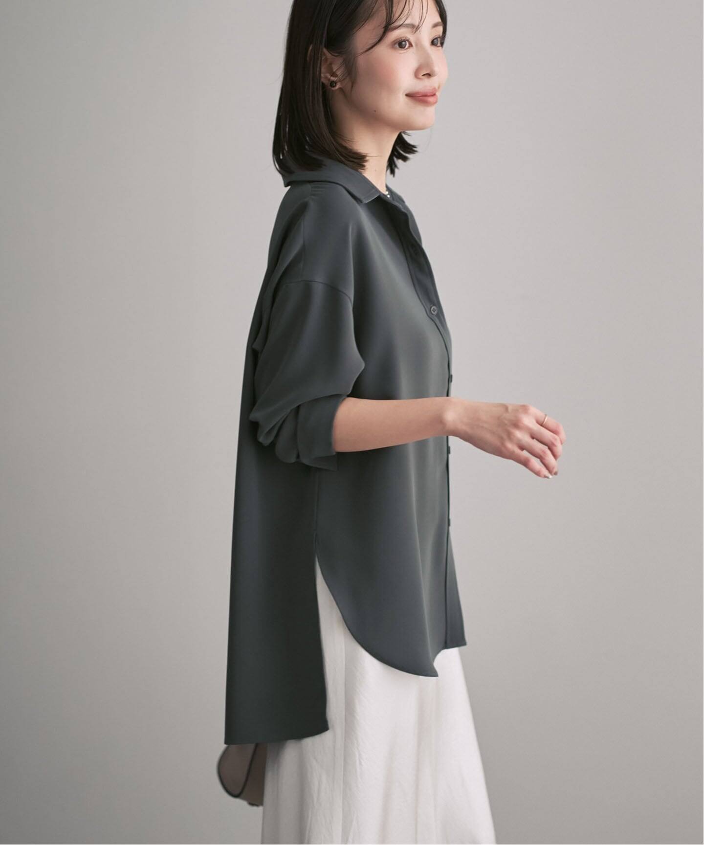 26SS先行予約・追加》シーズンカラープレーンシャツ（シャツ／ブラウス